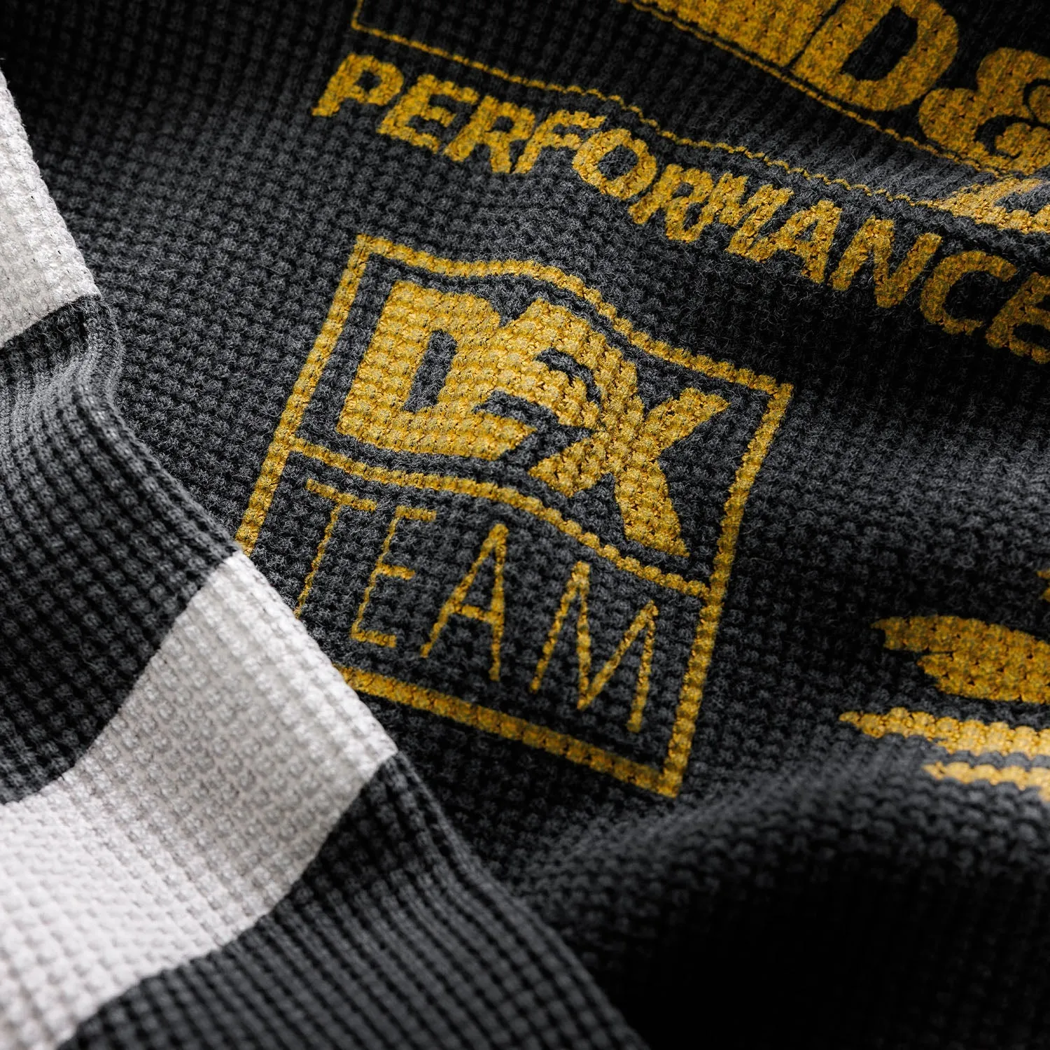 DR3 Sponsors Washed Black Waffle Top sold by Duke + Dexter product image thumbnail 5