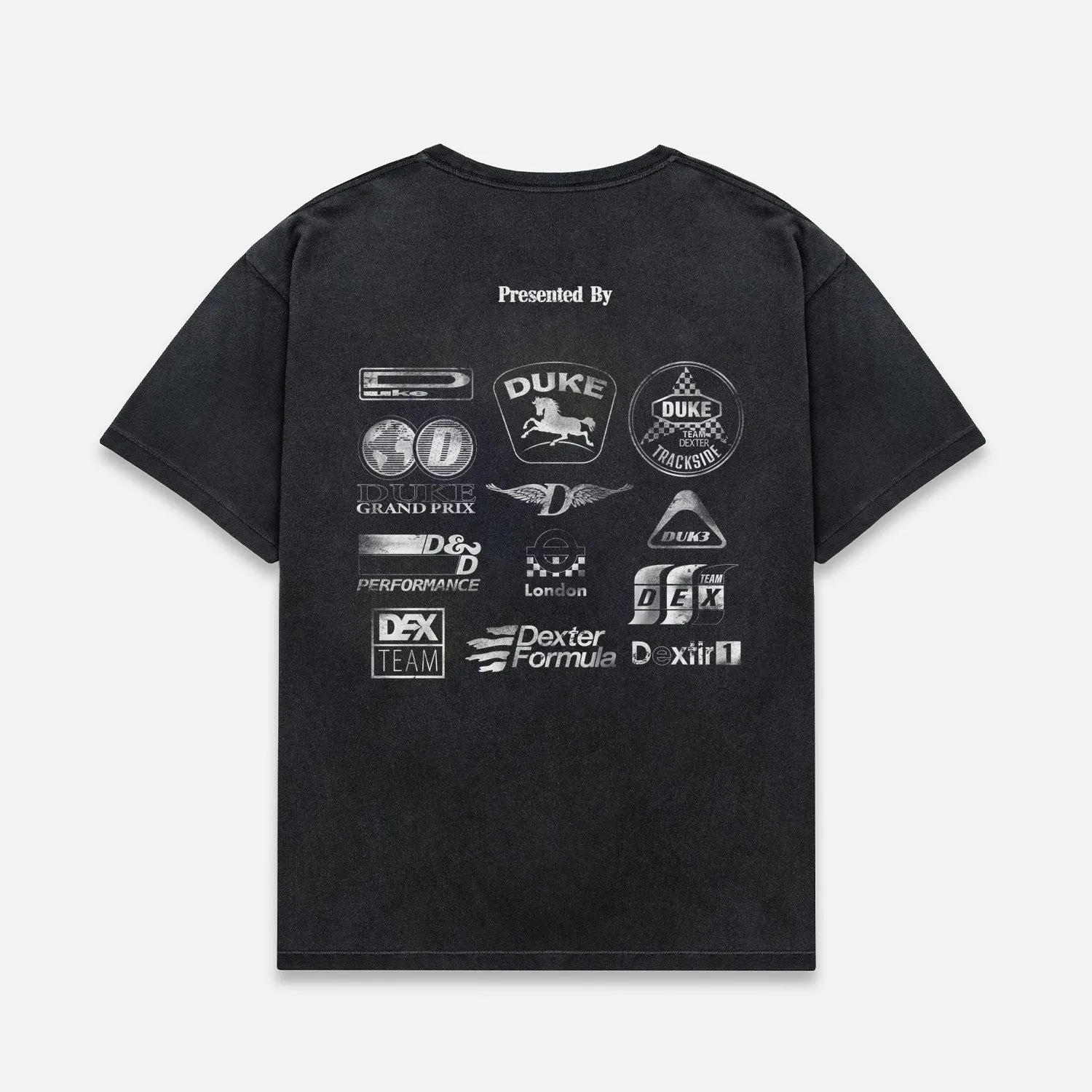 DR Sponsors Washed Black Mono T-Shirt sold by Duke + Dexter product image thumbnail 3
