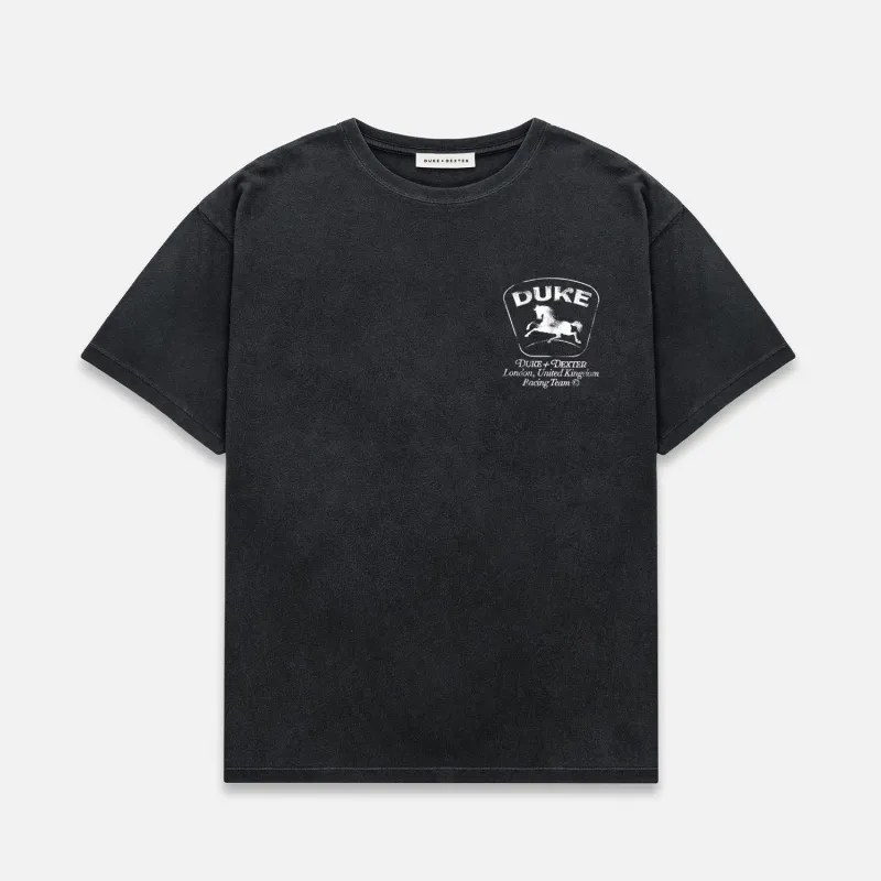 DR Sponsors Washed Black Mono T-Shirt sold by Duke + Dexter