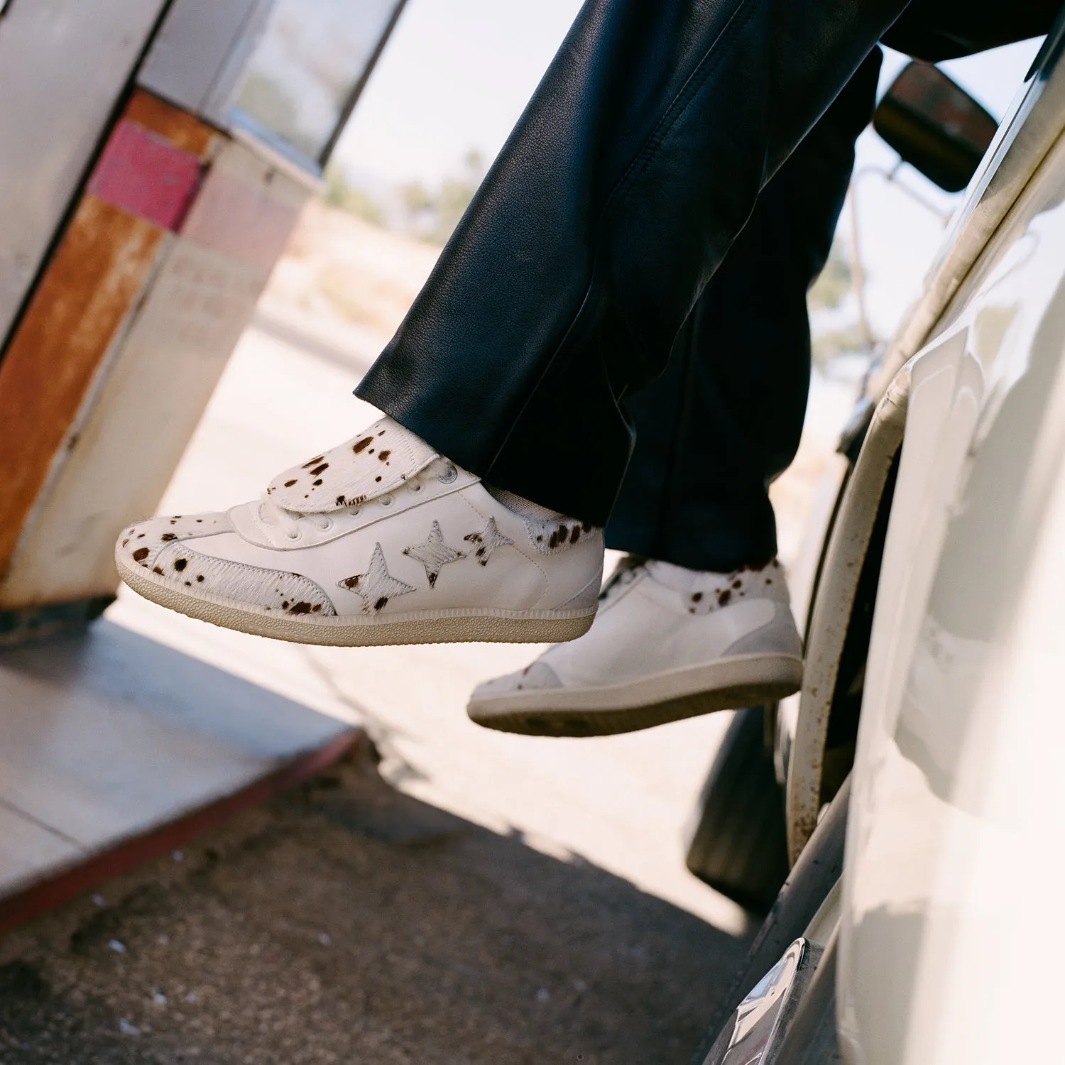 Plus Duke Brown Cow Sneaker - Women's sold by Duke + Dexter product image thumbnail 2