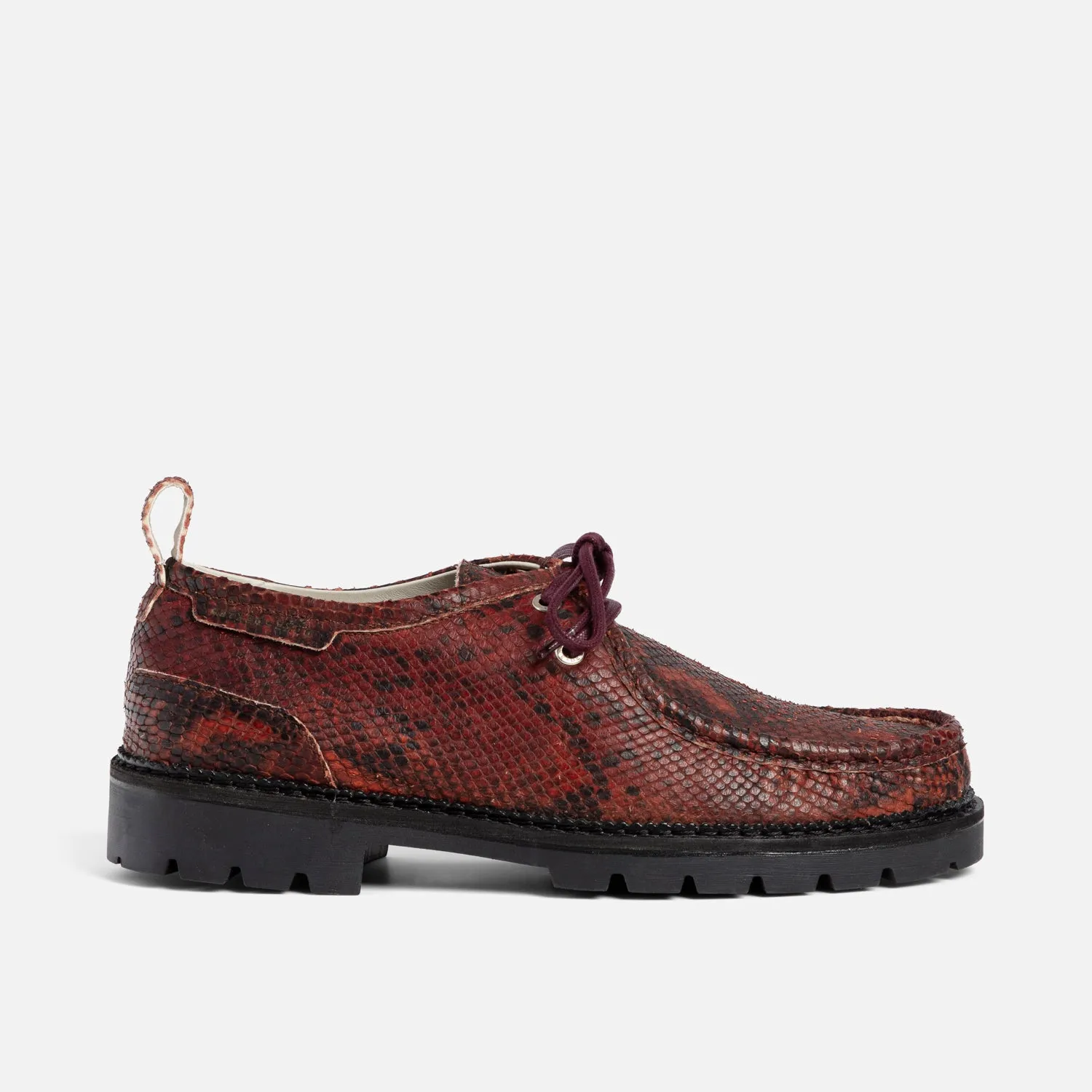 Moby Burgundy Snake Boot - Men's sold by Duke + Dexter