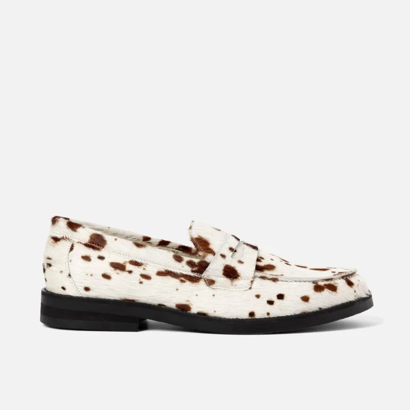 Wilde Brown Cow Pony Penny Loafer - Men's sold by Duke + Dexter