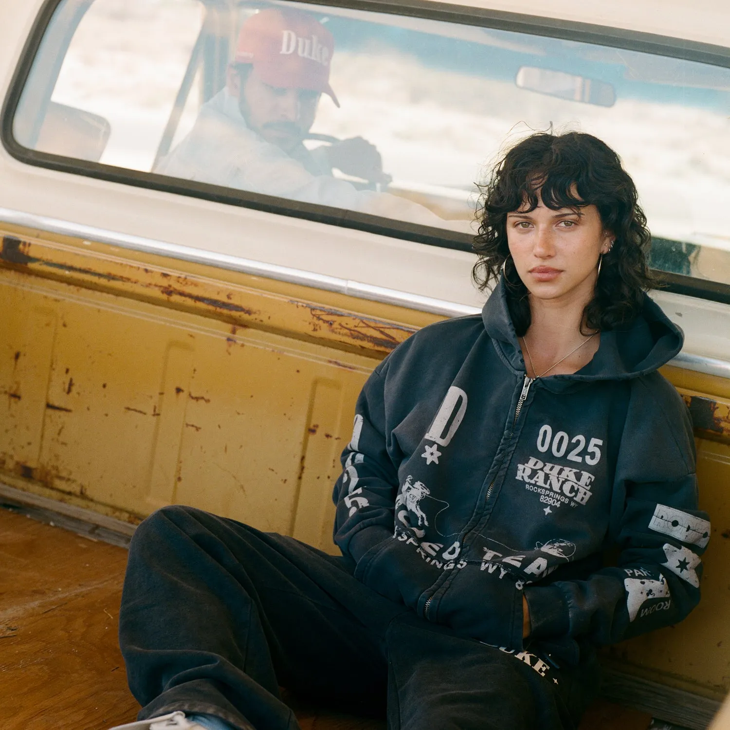 Duke Rodeo Team Vintage Black Zip Hoodie sold by Duke + Dexter product image thumbnail 2