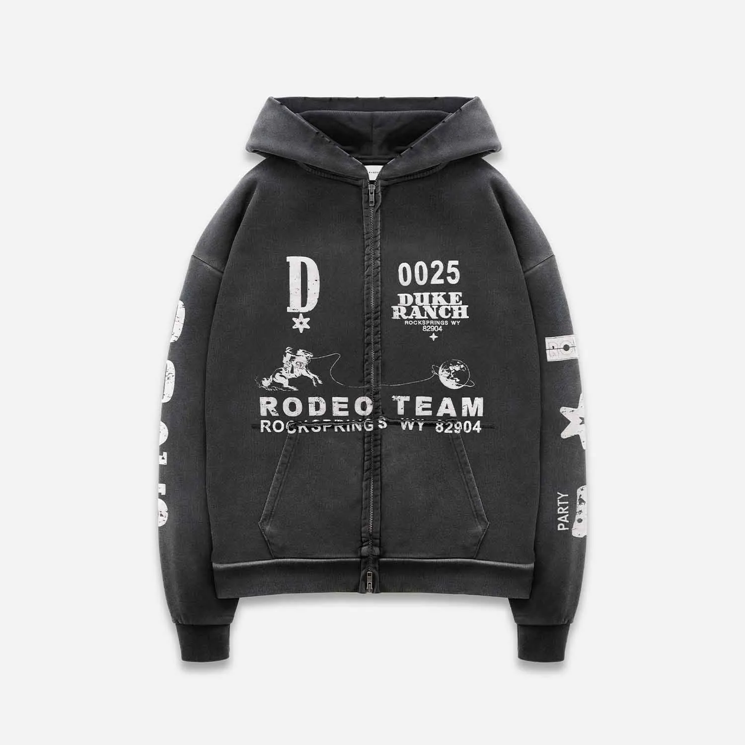 Duke Rodeo Team Vintage Black Zip Hoodie sold by Duke + Dexter