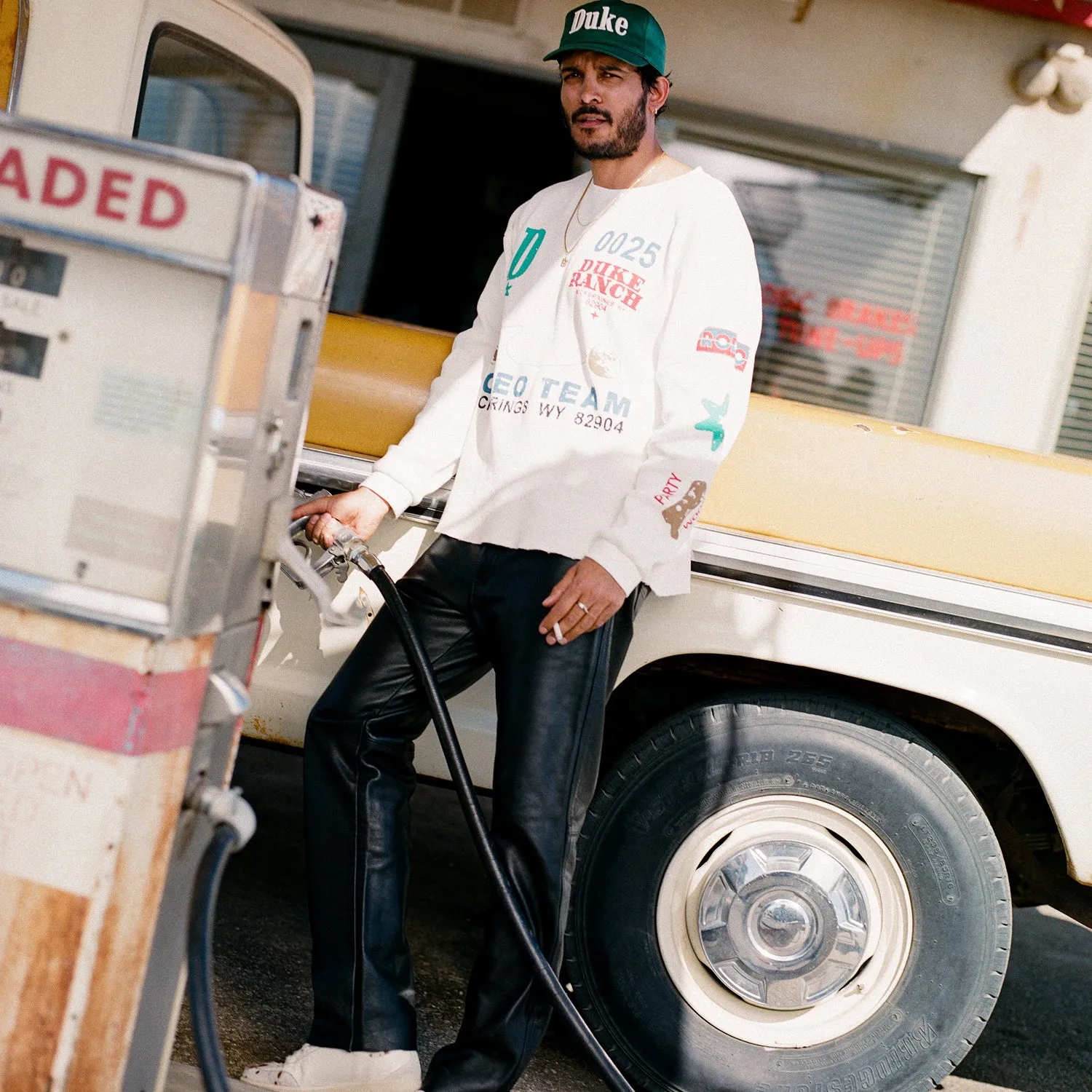 Duke Rodeo Team Vintage White Waffle Top sold by Duke + Dexter product image thumbnail 2