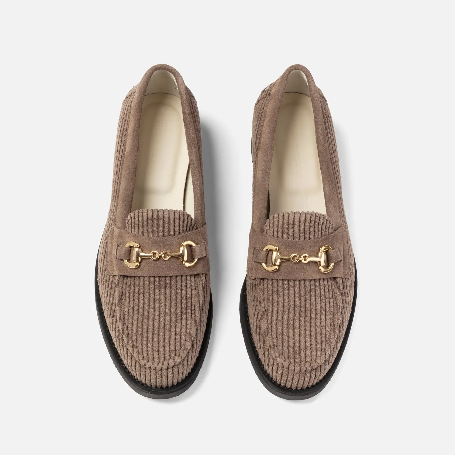 Wilde Brown Corduroy Bit Loafer - Women's sold by Duke + Dexter product image thumbnail 4