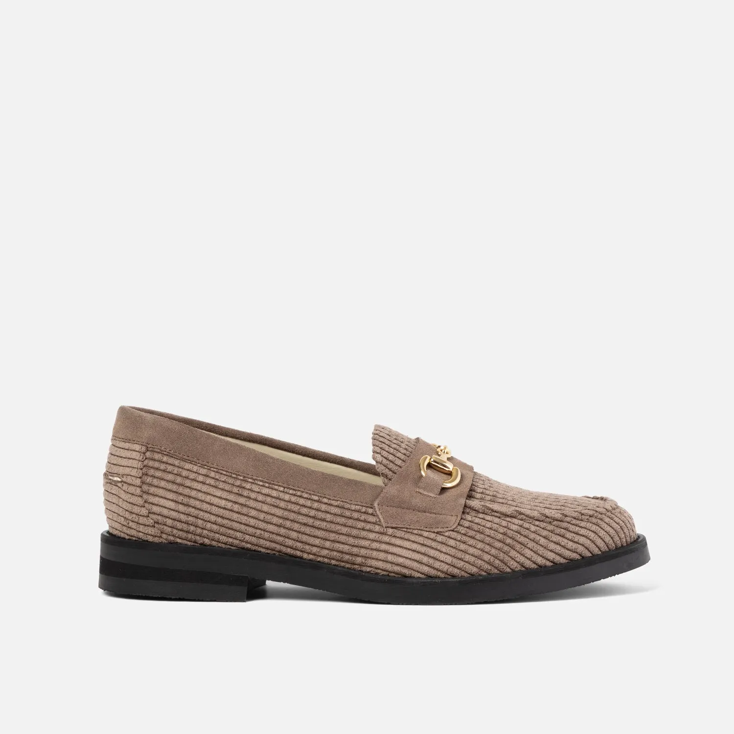 Wilde Brown Corduroy Bit Loafer - Women's sold by Duke + Dexter