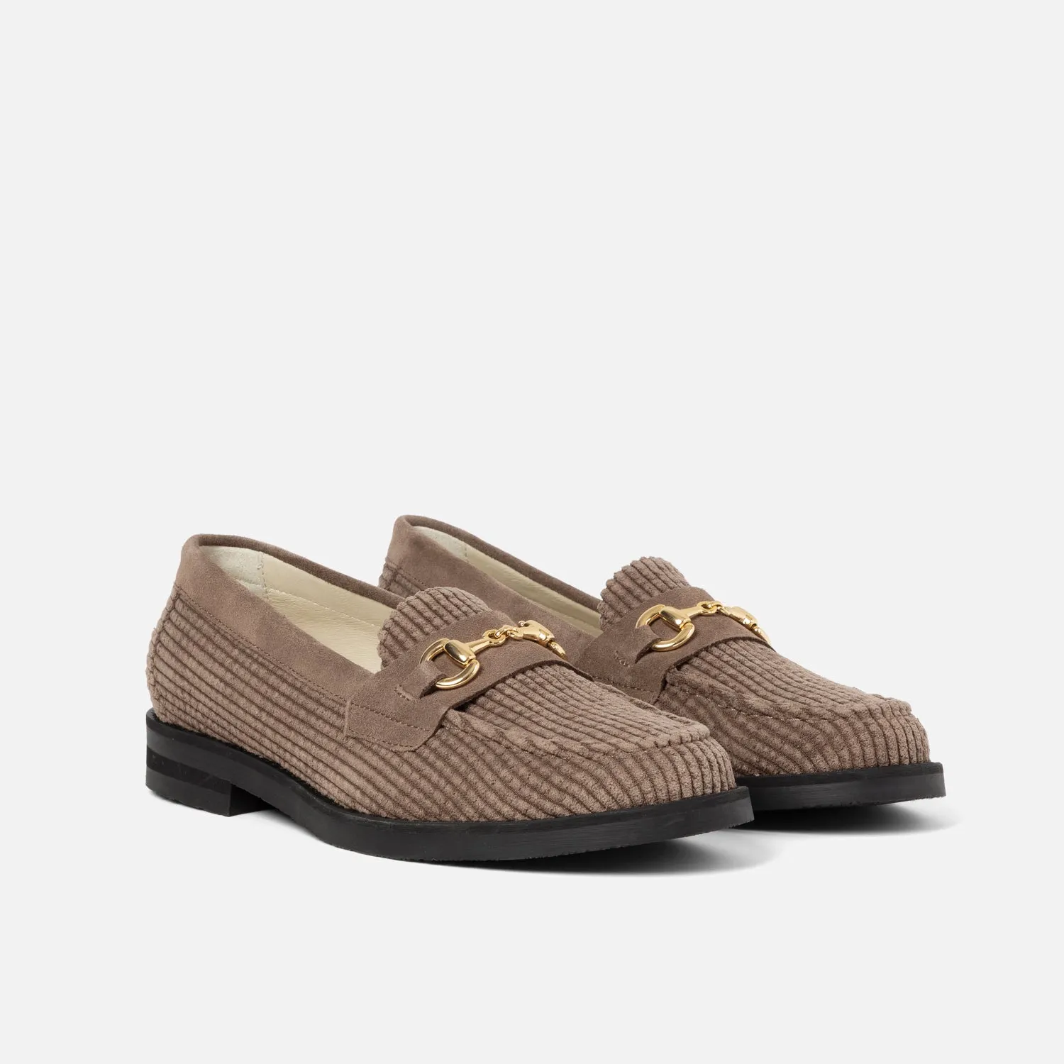 Wilde Brown Corduroy Bit Loafer - Women's sold by Duke + Dexter product image thumbnail 3