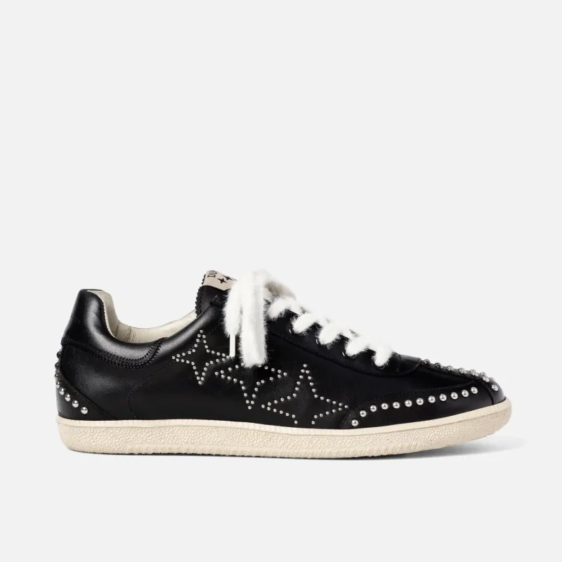 Plus Duke Black Studded Sneaker - Men's sold by Duke + Dexter