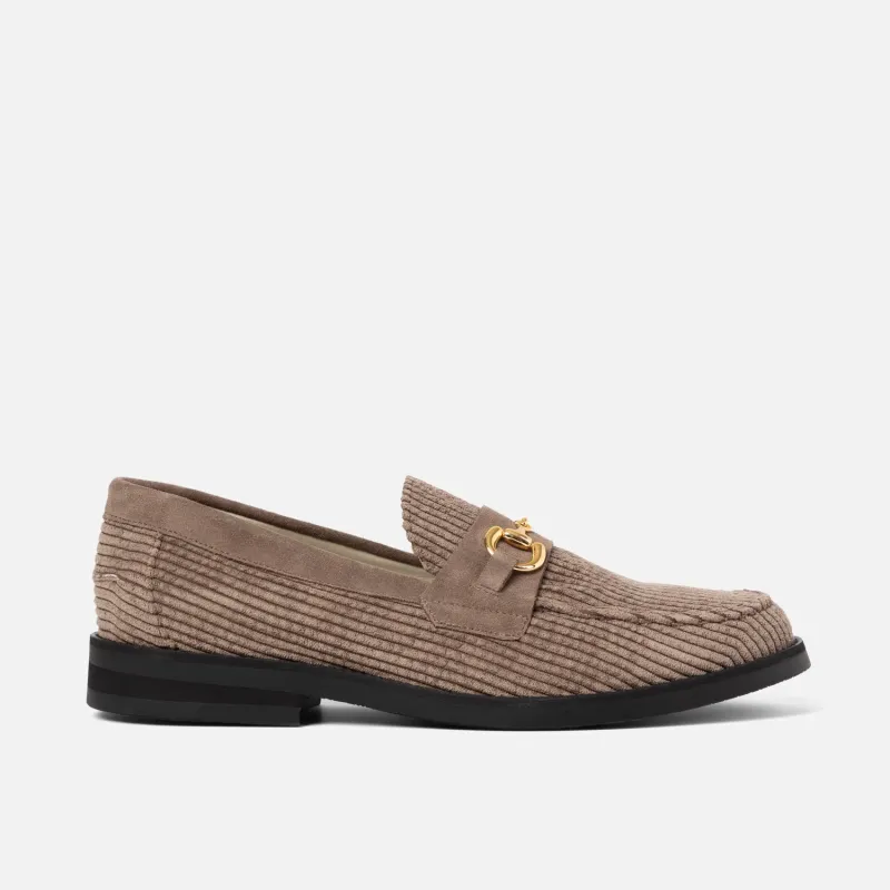 Wilde Brown Corduroy Bit Loafer - Men's sold by Duke + Dexter