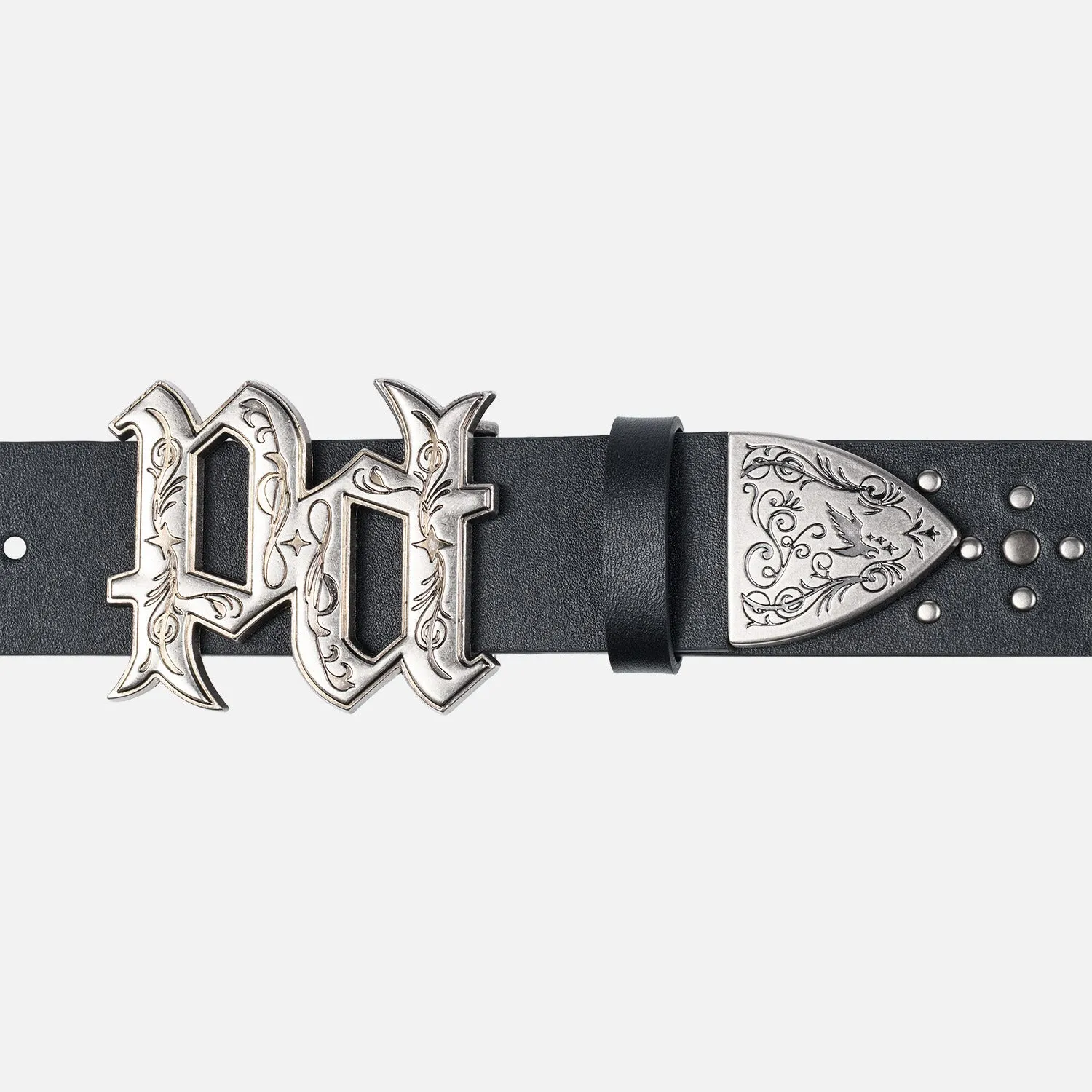 Peso Studded Belt sold by Duke + Dexter