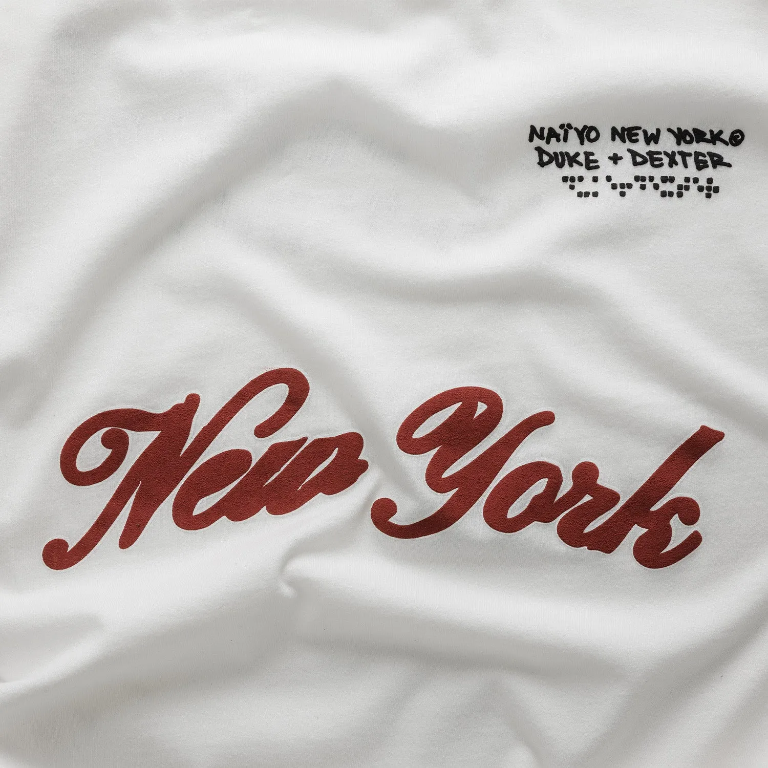 Naiyo NY Vintage White T-Shirt sold by Duke + Dexter product image thumbnail 4