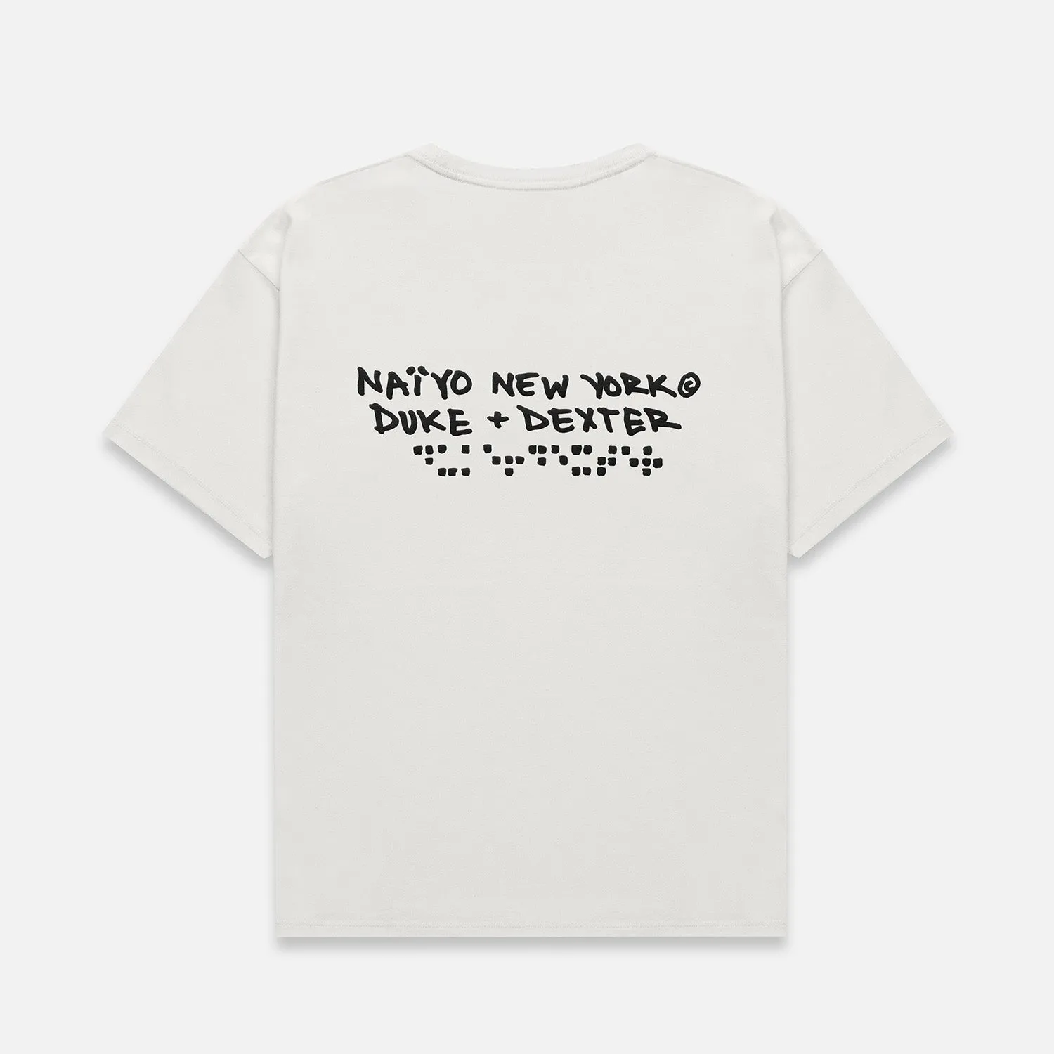 Naiyo NY Vintage White T-Shirt sold by Duke + Dexter product image thumbnail 3