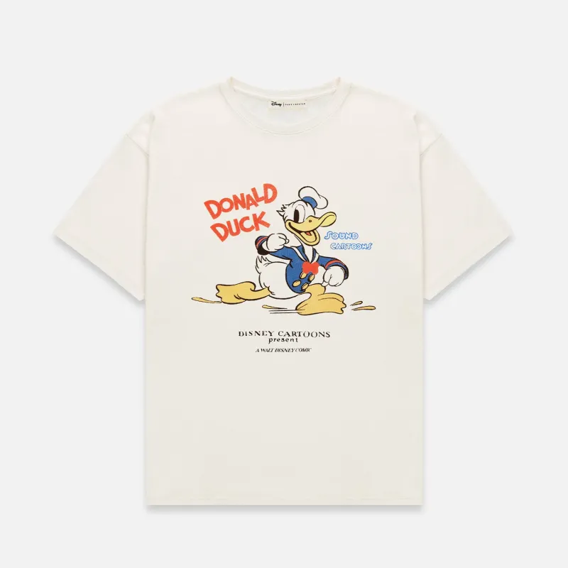 Disney Donald Duck Vintage White T-Shirt made by Duke + Dexter
