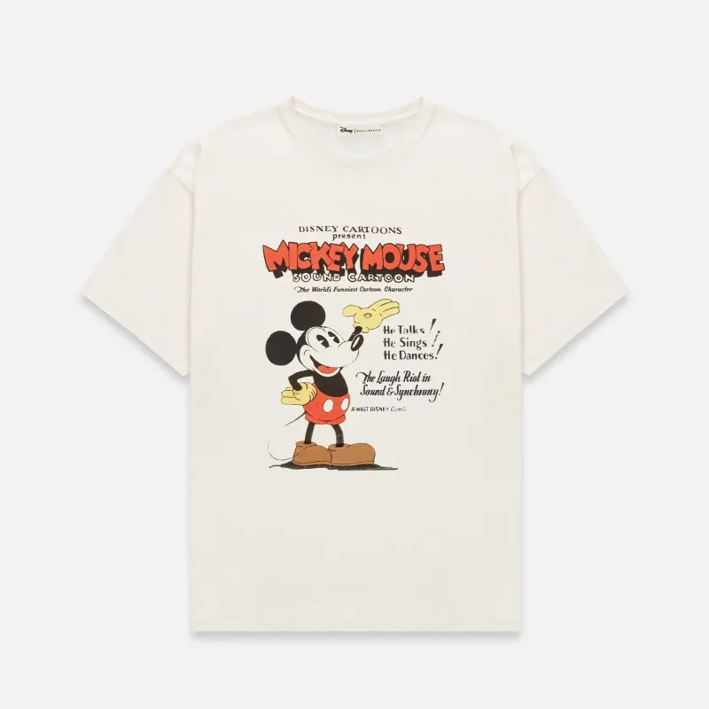Disney Mickey Mouse Vintage White T-Shirt made by Duke + Dexter