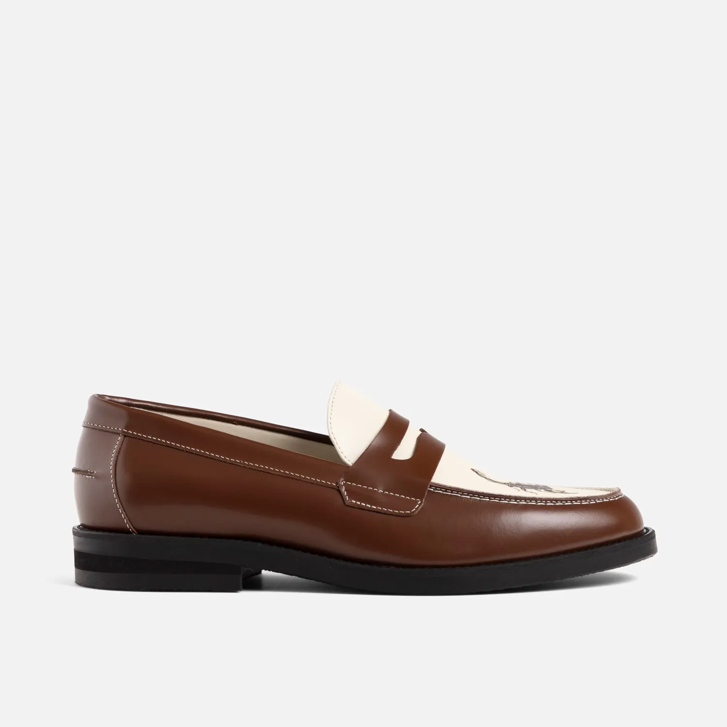 Wilde Chestnut Scorpion Penny Loafer - Men's sold by Duke + Dexter product image thumbnail 4