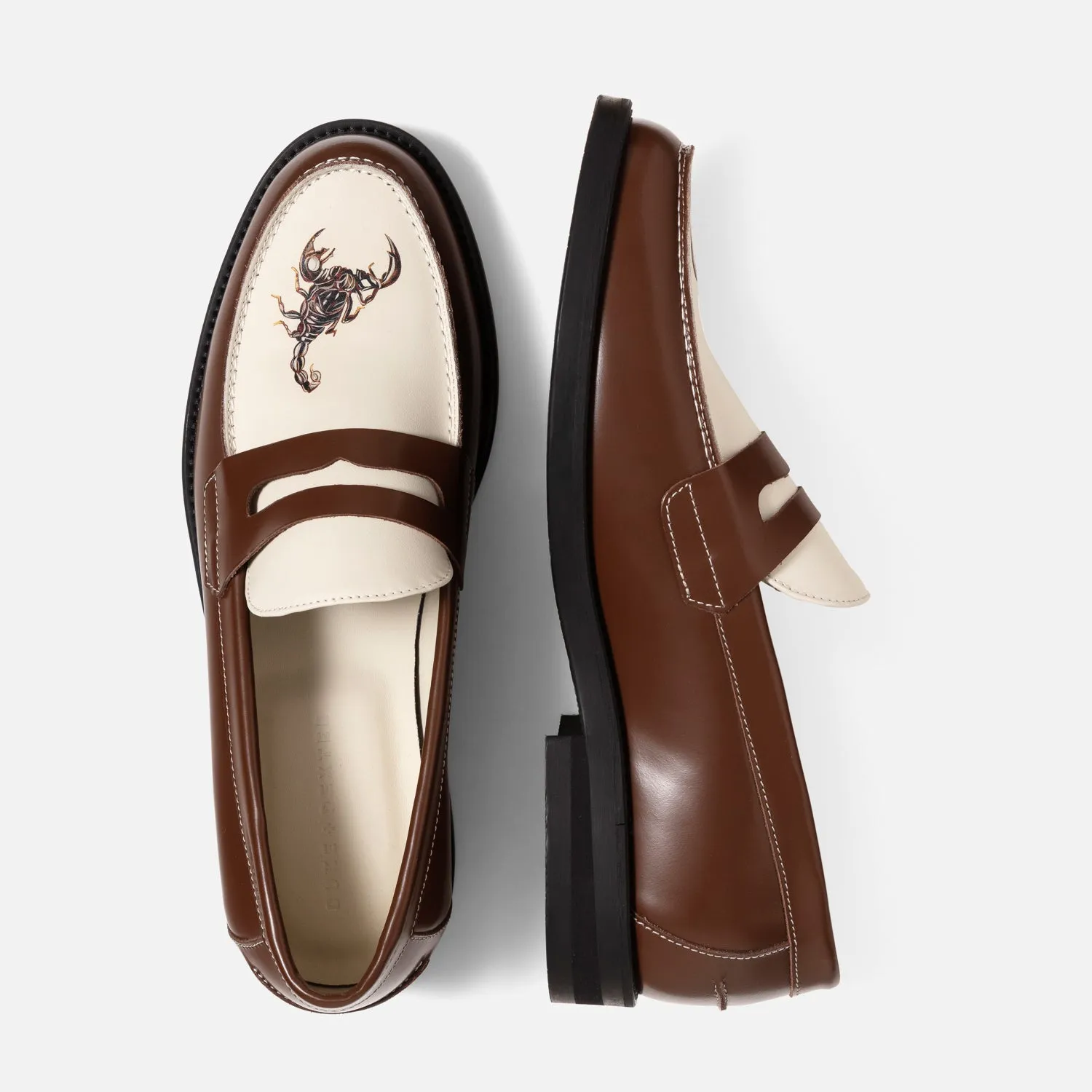 Wilde Chestnut Scorpion Penny Loafer - Men's sold by Duke + Dexter product image thumbnail 5