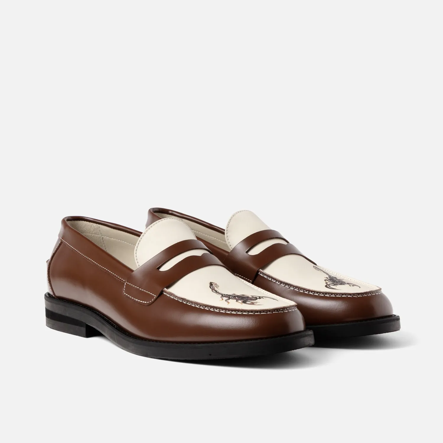 Wilde Chestnut Scorpion Penny Loafer - Men's sold by Duke + Dexter product image thumbnail 3