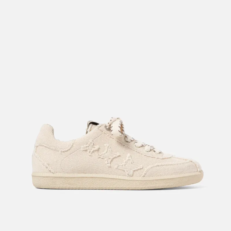 Plus Duke Off-White Canvas Sneaker - Women's made by Duke + Dexter