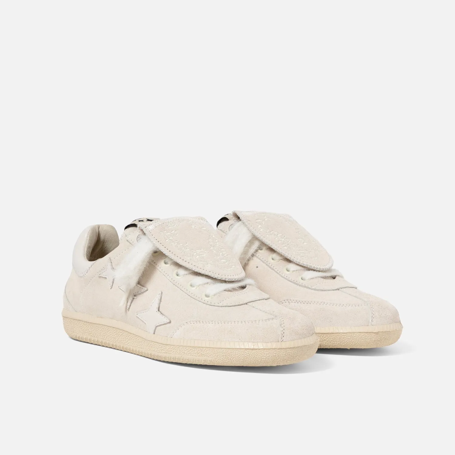 Plus Duke Off-White Suede Sneaker - Women's sold by Duke + Dexter product image thumbnail 3