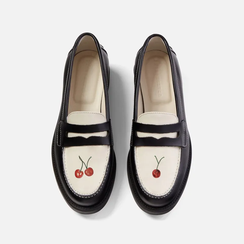 Wilde NY Cherry Penny Loafer - Women's made by Duke + Dexter