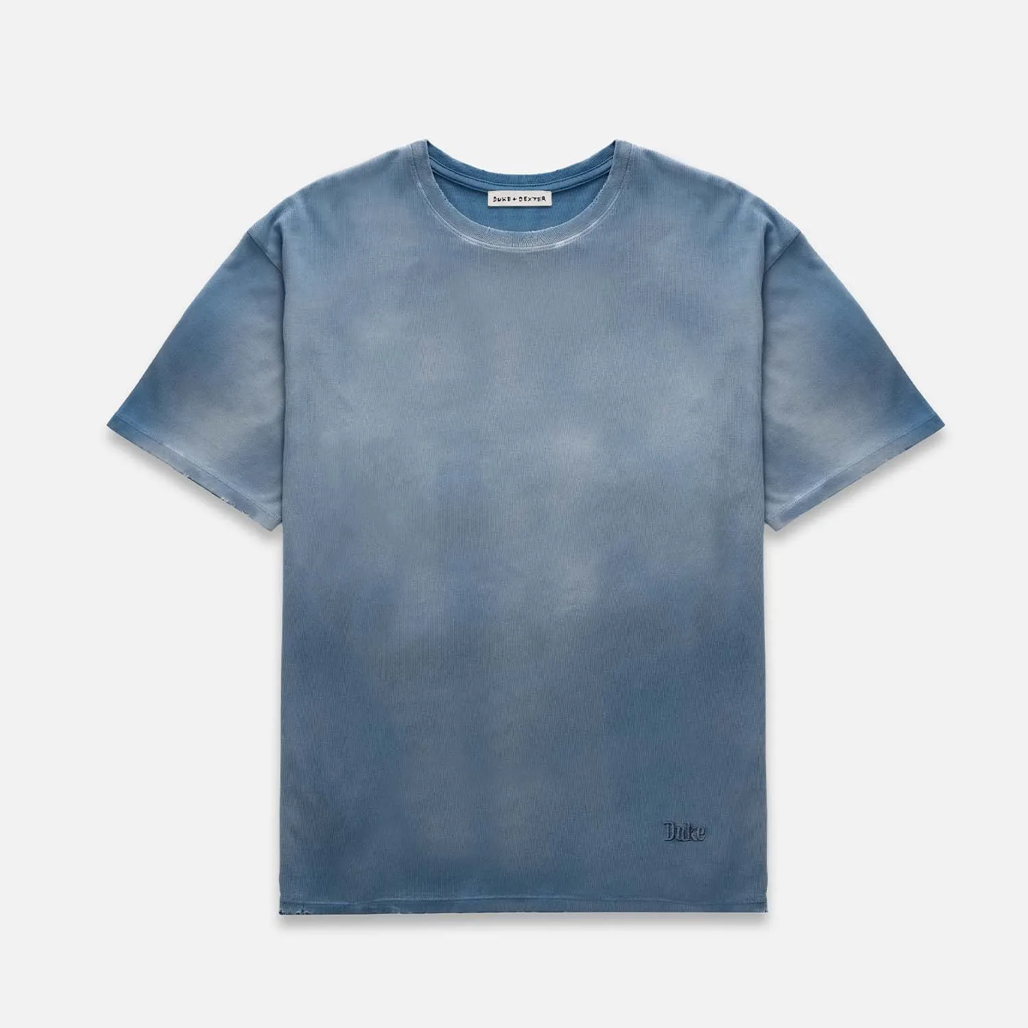 Sun Faded Workwear Washed Navy T-Shirt sold by Duke + Dexter