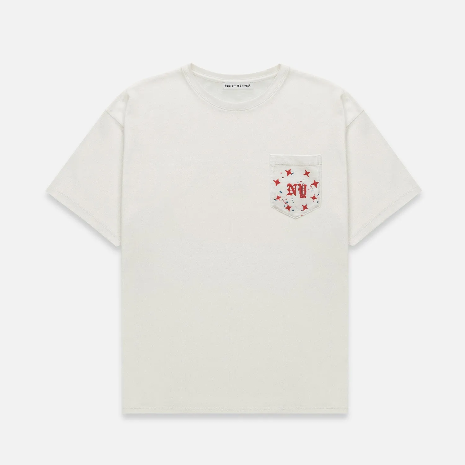 NY Vintage White Pocket T-Shirt sold by Duke + Dexter