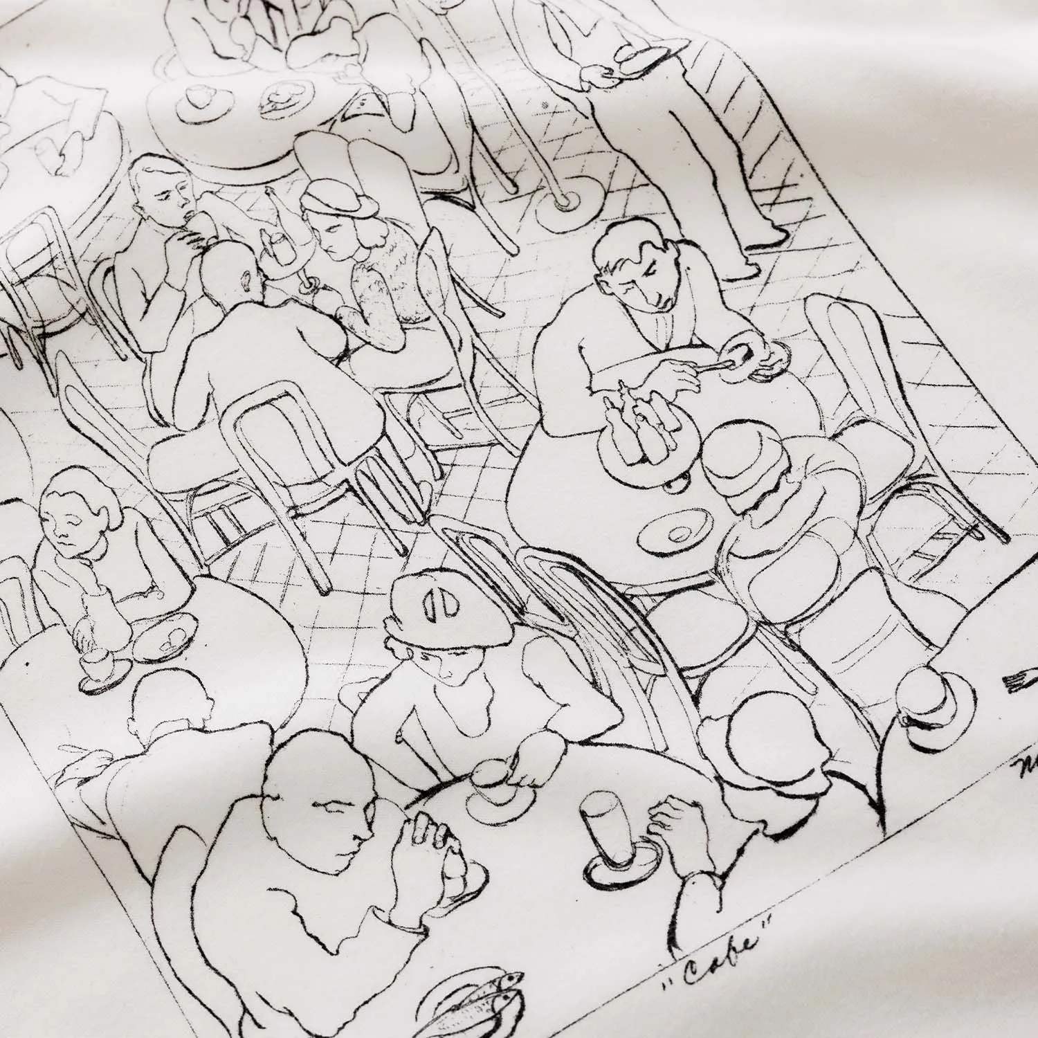 NY Cafe Vintage White T-Shirt sold by Duke + Dexter product image thumbnail 5