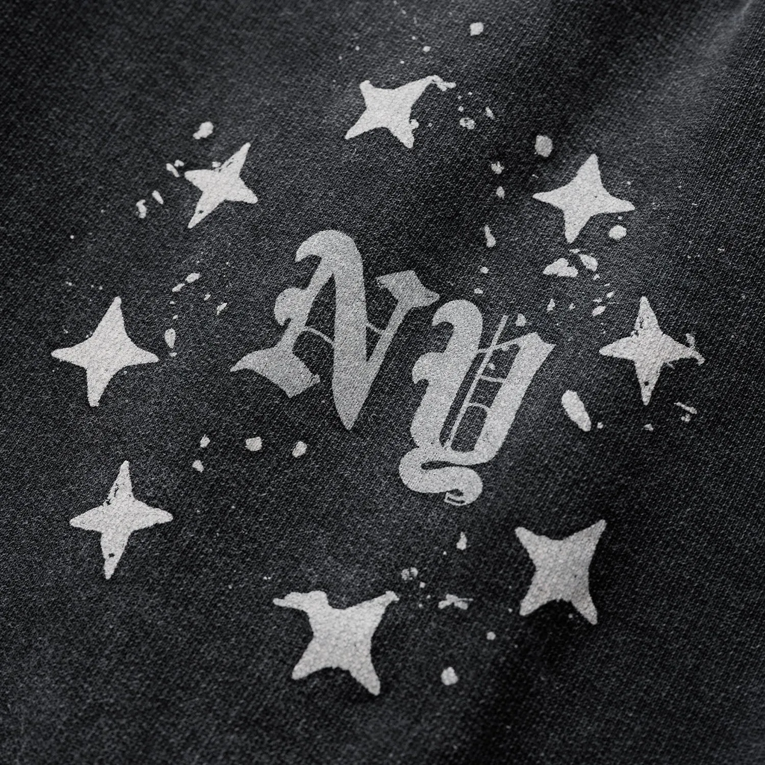 NY Paint Splatter Washed Grey Sweat Pant sold by Duke + Dexter product image thumbnail 4