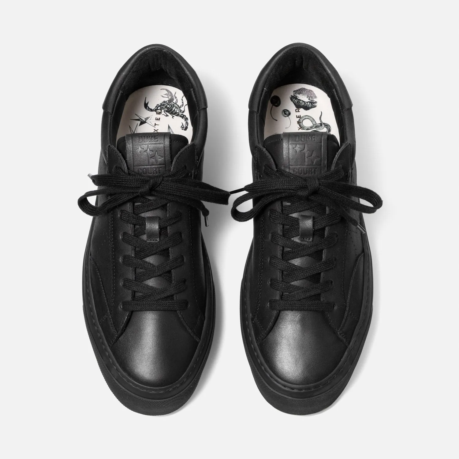 Plus Court Black Sneaker - Men's sold by Duke + Dexter product image thumbnail 4