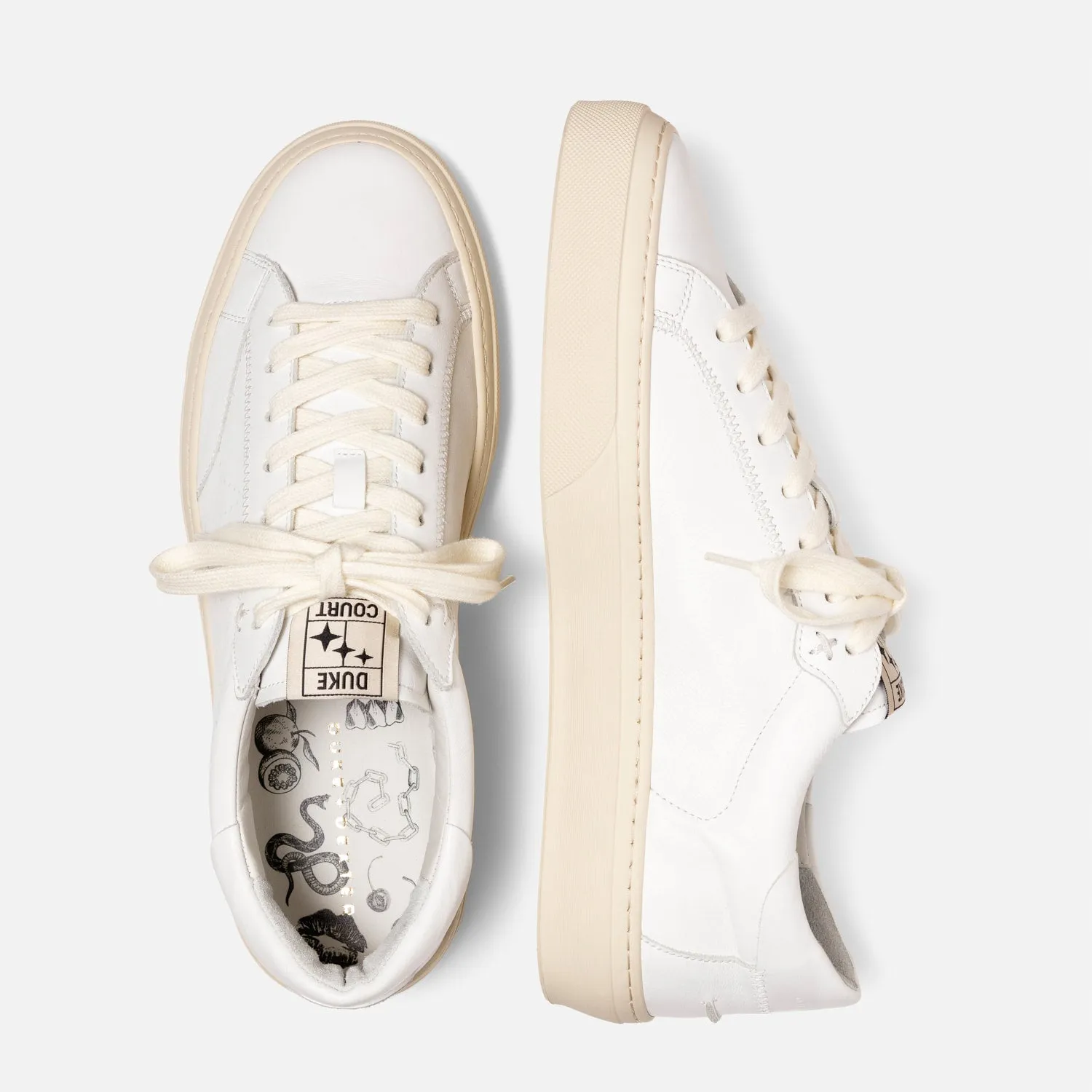 Plus Court White Sneaker - Men's sold by Duke + Dexter product image thumbnail 5