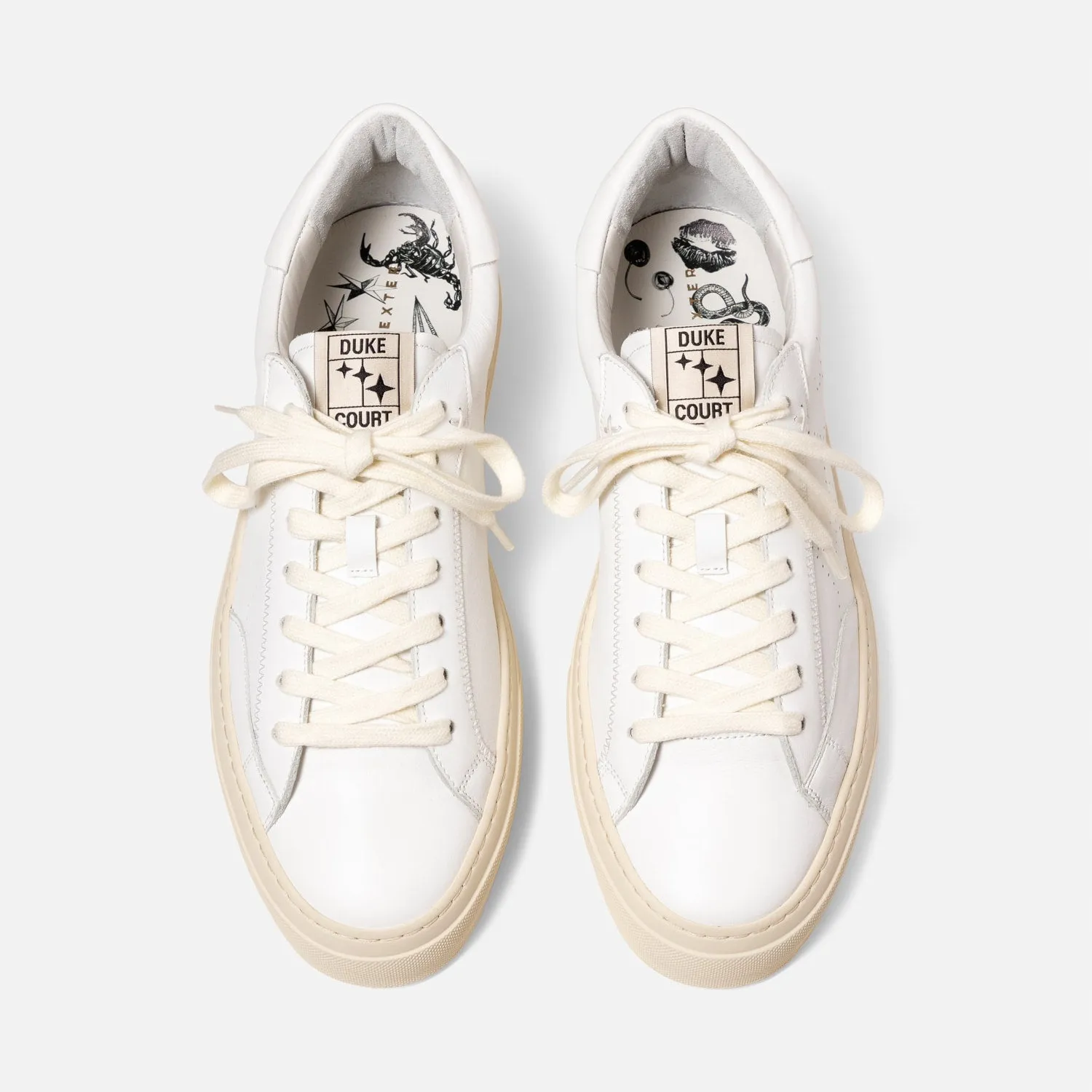 Plus Court White Sneaker - Men's sold by Duke + Dexter product image thumbnail 4