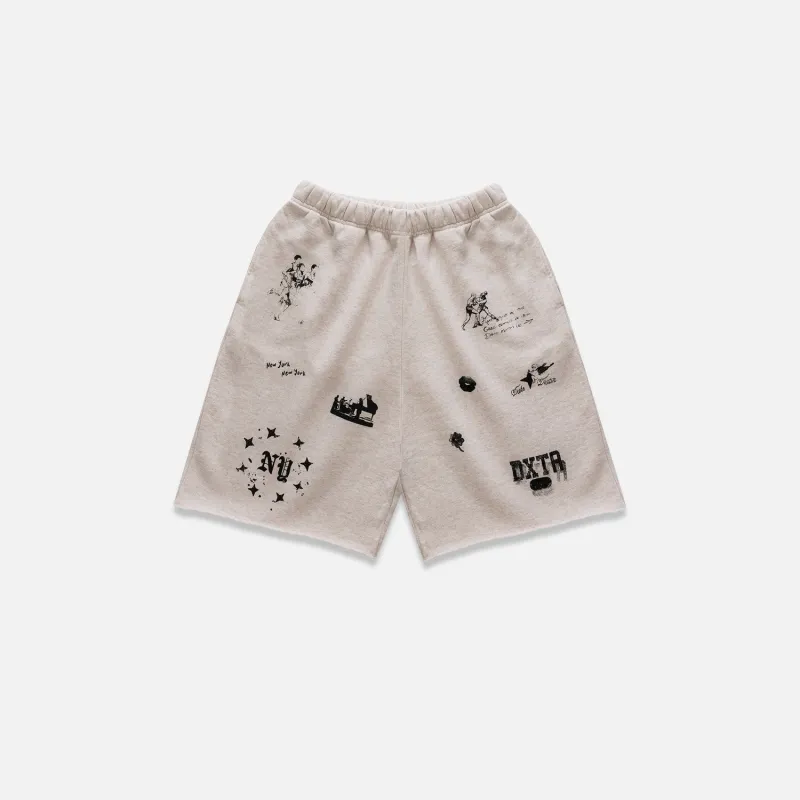 NY Sketch Oat Marl Short made by Duke + Dexter