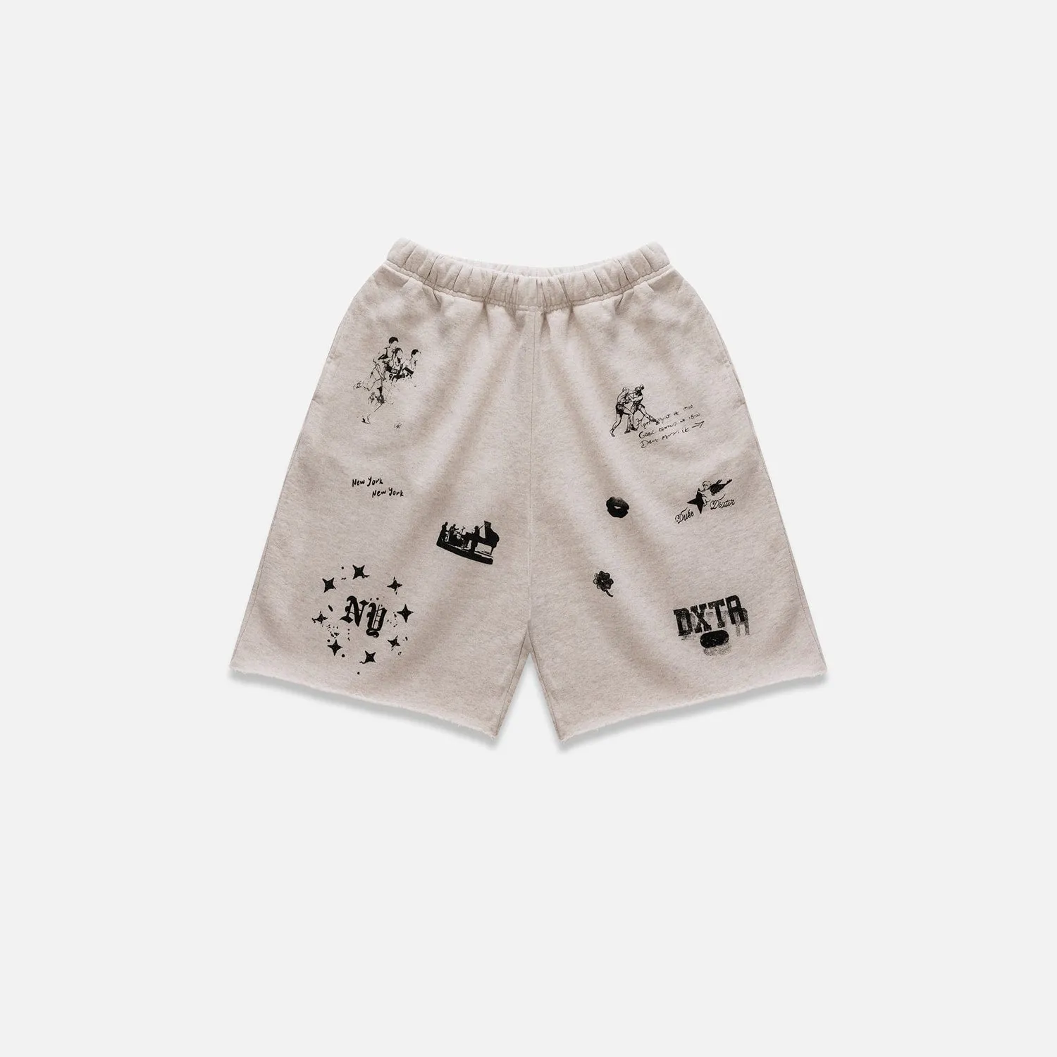 NY Sketch Oat Marl Short sold by Duke + Dexter