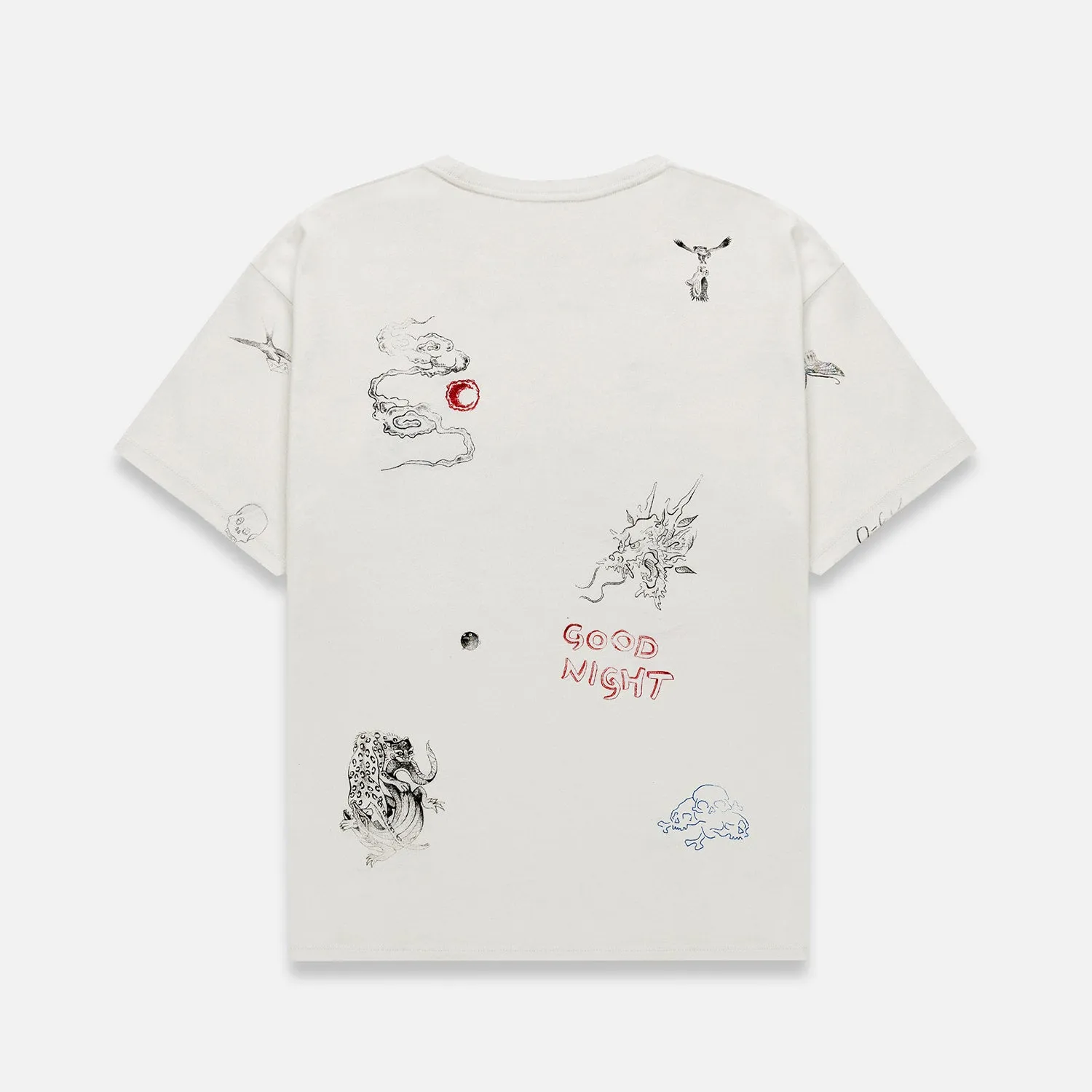 PD Sketch Vintage White T-Shirt sold by Duke + Dexter product image thumbnail 3