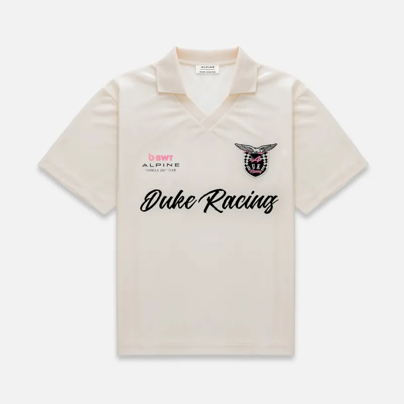 Alpine Formula One Team Cream Sports Jersey made by Duke + Dexter