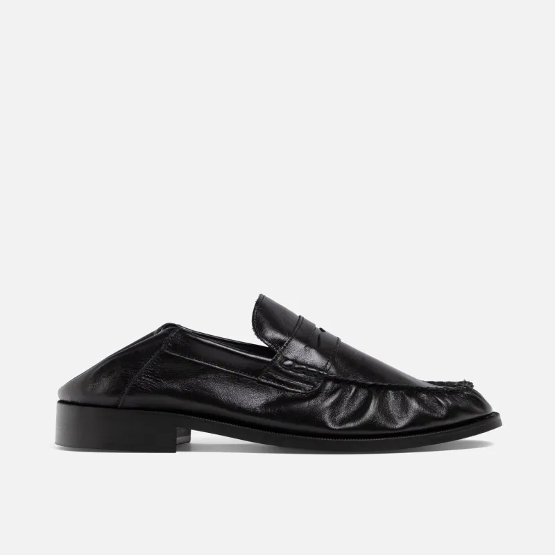 CB Black Foldable Ruched Loafer - Men's made by Duke + Dexter