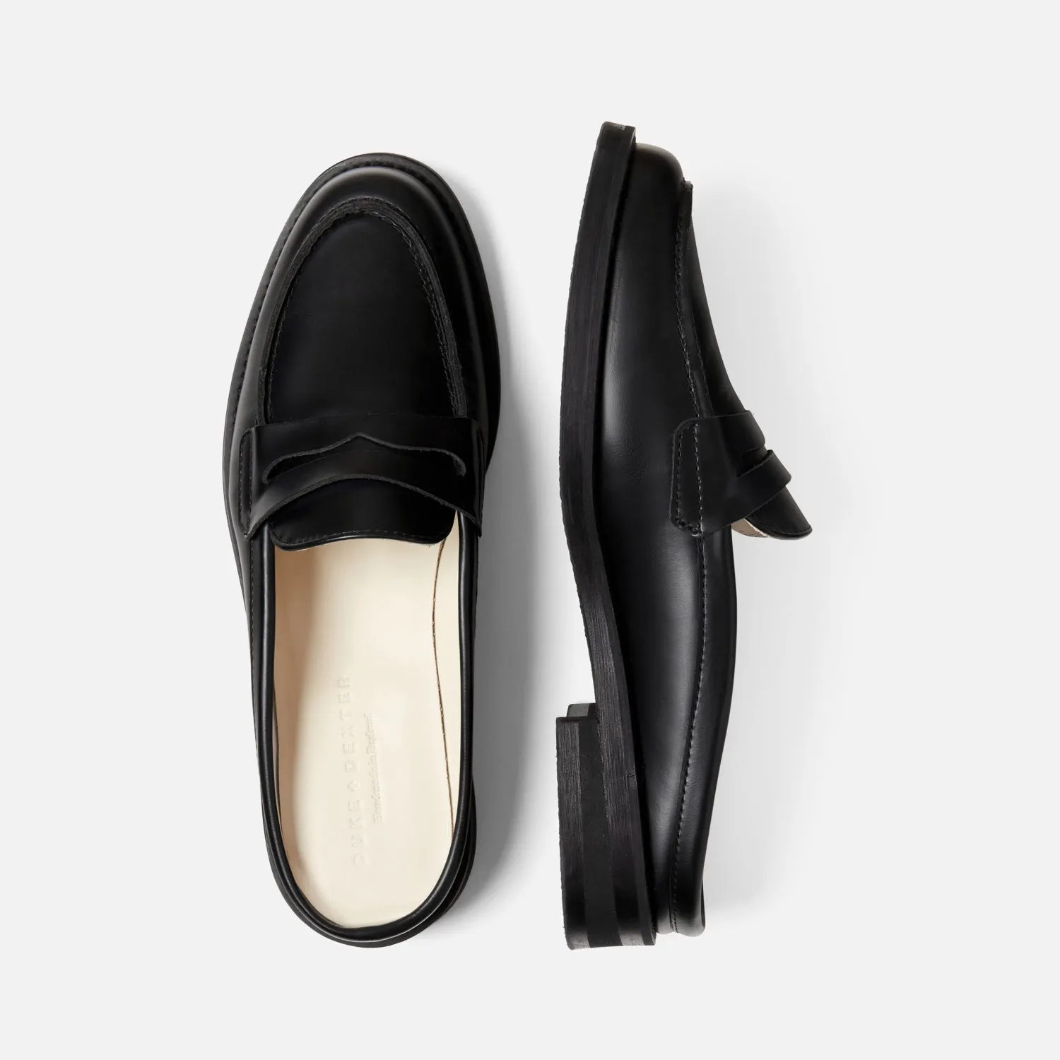 Wilde Black Mule Loafer - Women's sold by Duke + Dexter product image thumbnail 5