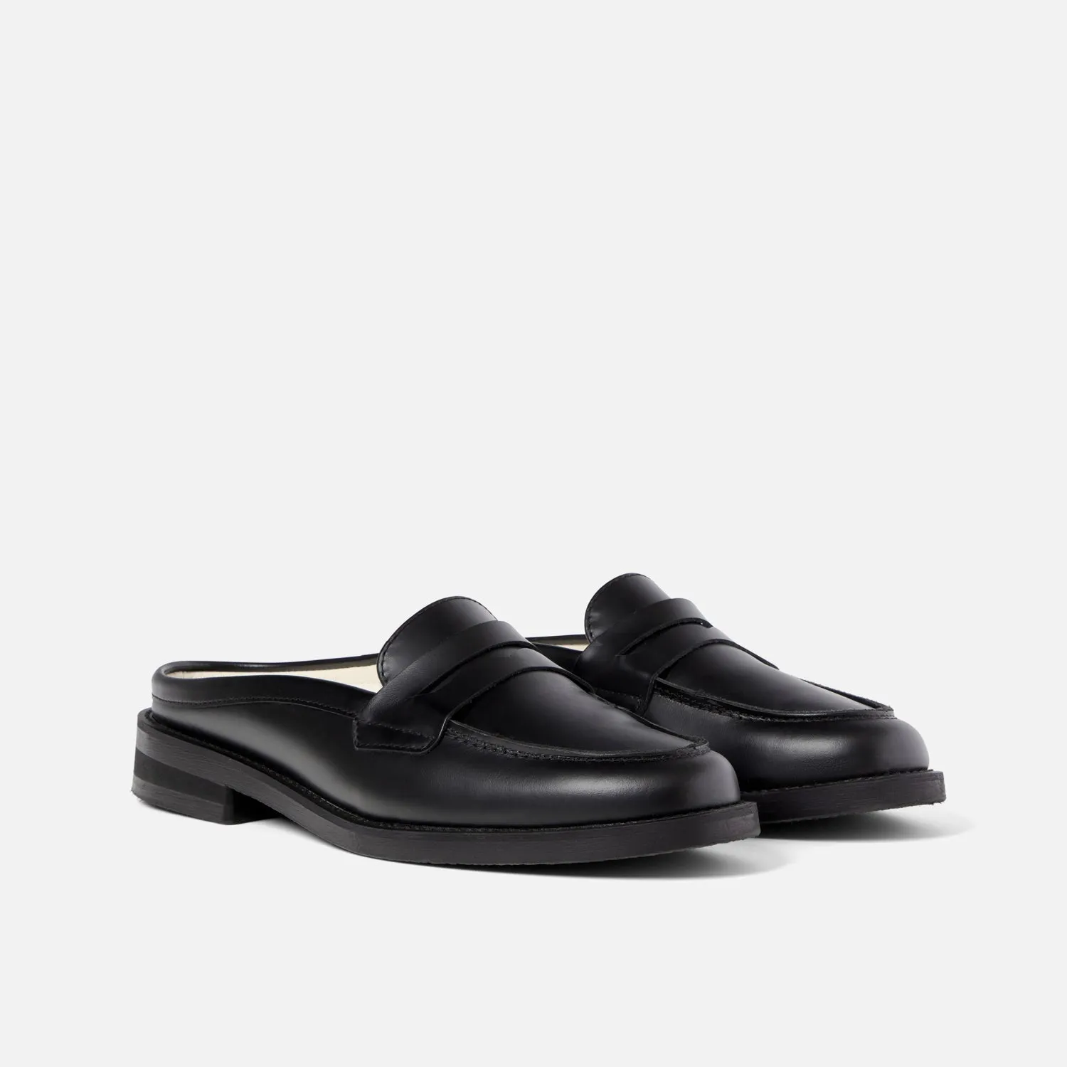 Wilde Black Mule Loafer - Women's sold by Duke + Dexter product image thumbnail 3