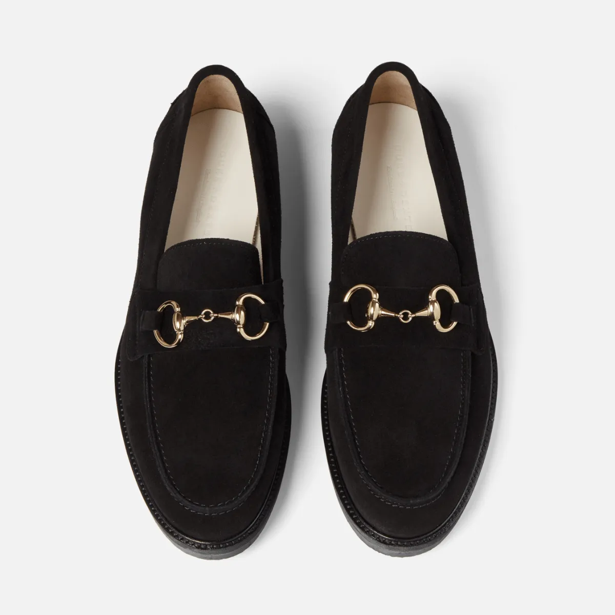 Wilde Black Suede Bit Loafer - Men's sold by Duke + Dexter product image thumbnail 4
