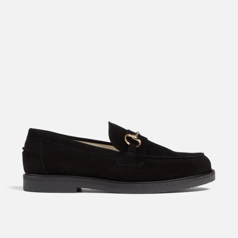 Wilde Black Suede Bit Loafer - Men's sold by Duke + Dexter