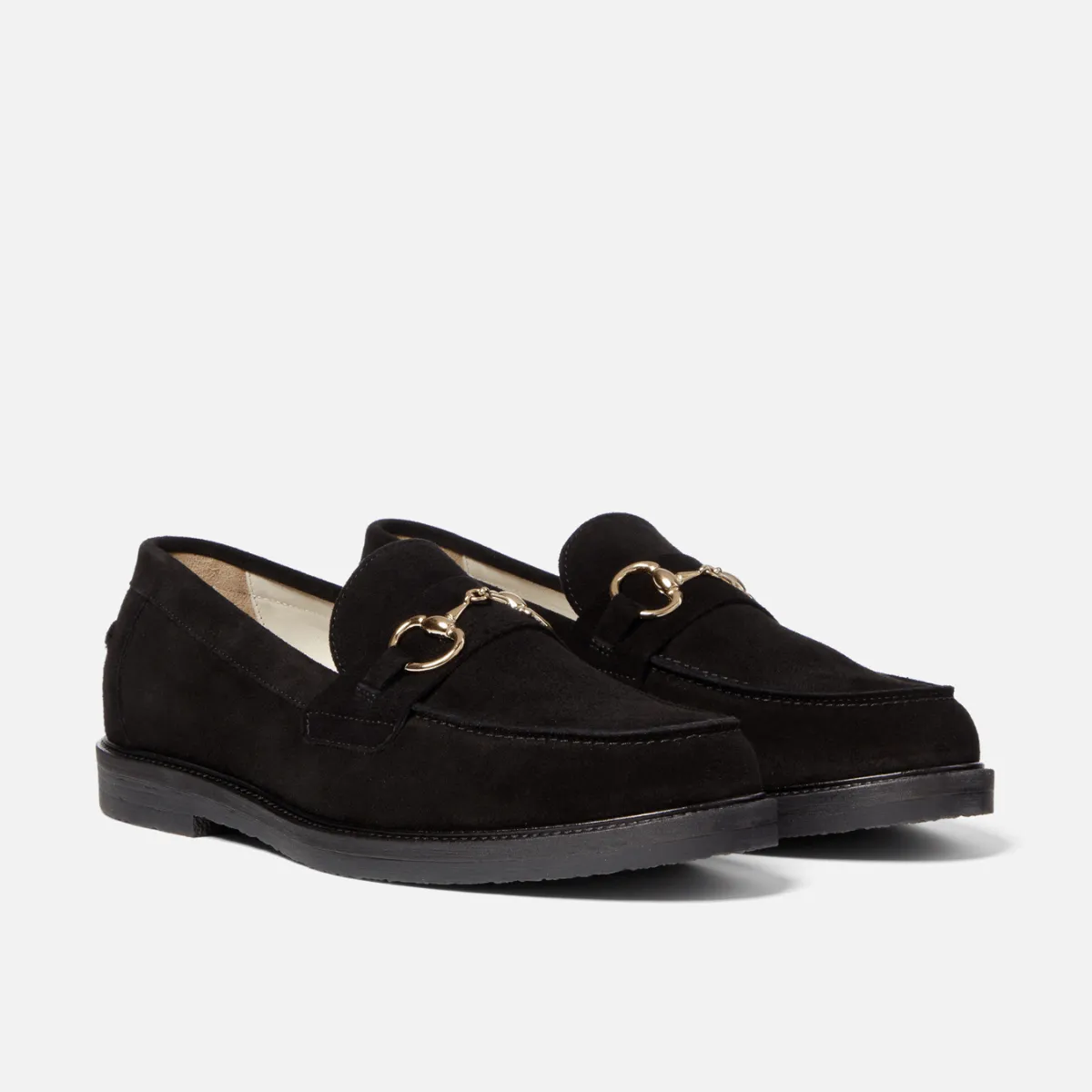 Wilde Black Suede Bit Loafer - Men's sold by Duke + Dexter product image thumbnail 3