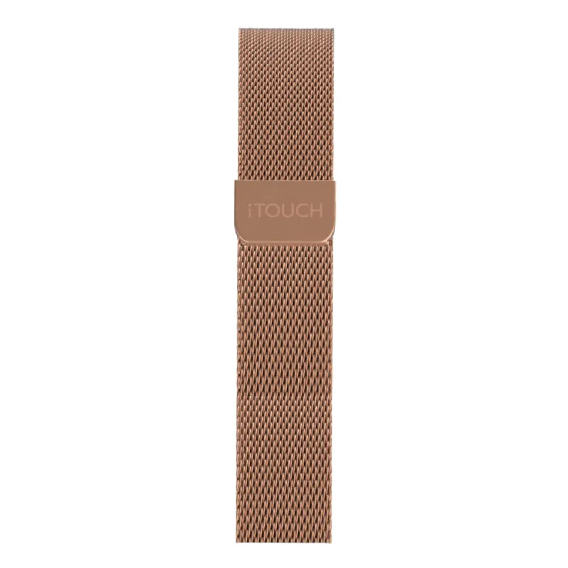 iTouch Air 3 40mm/Sport 3/Sport 4 Extra Interchangeable Strap: Narrow Rose Gold Mesh sold by iTouch Wearables