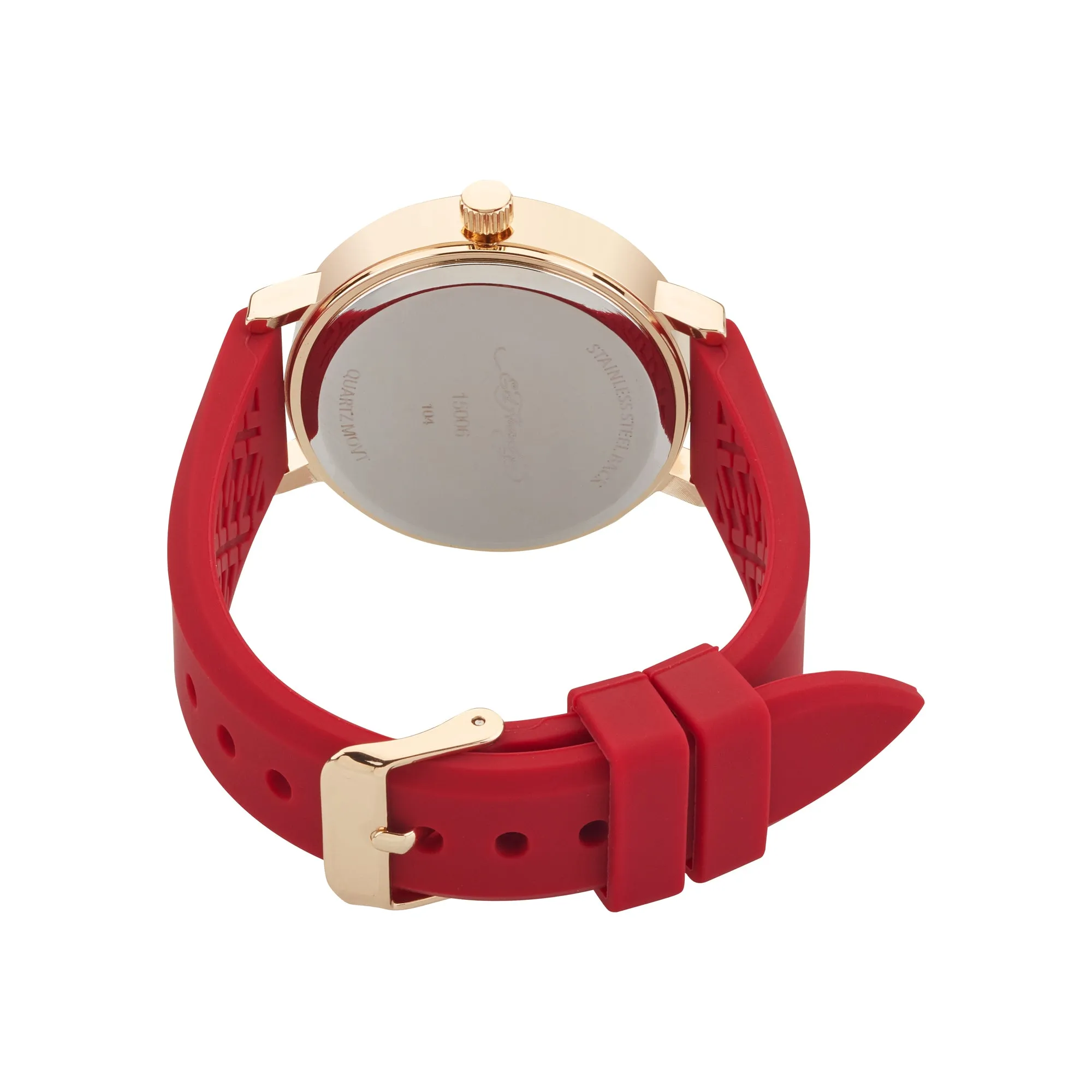 Ed Hardy Ladies Rubber Mul(Print)/Red Plain Analog Watch sold by iTouch Wearables product image thumbnail 3