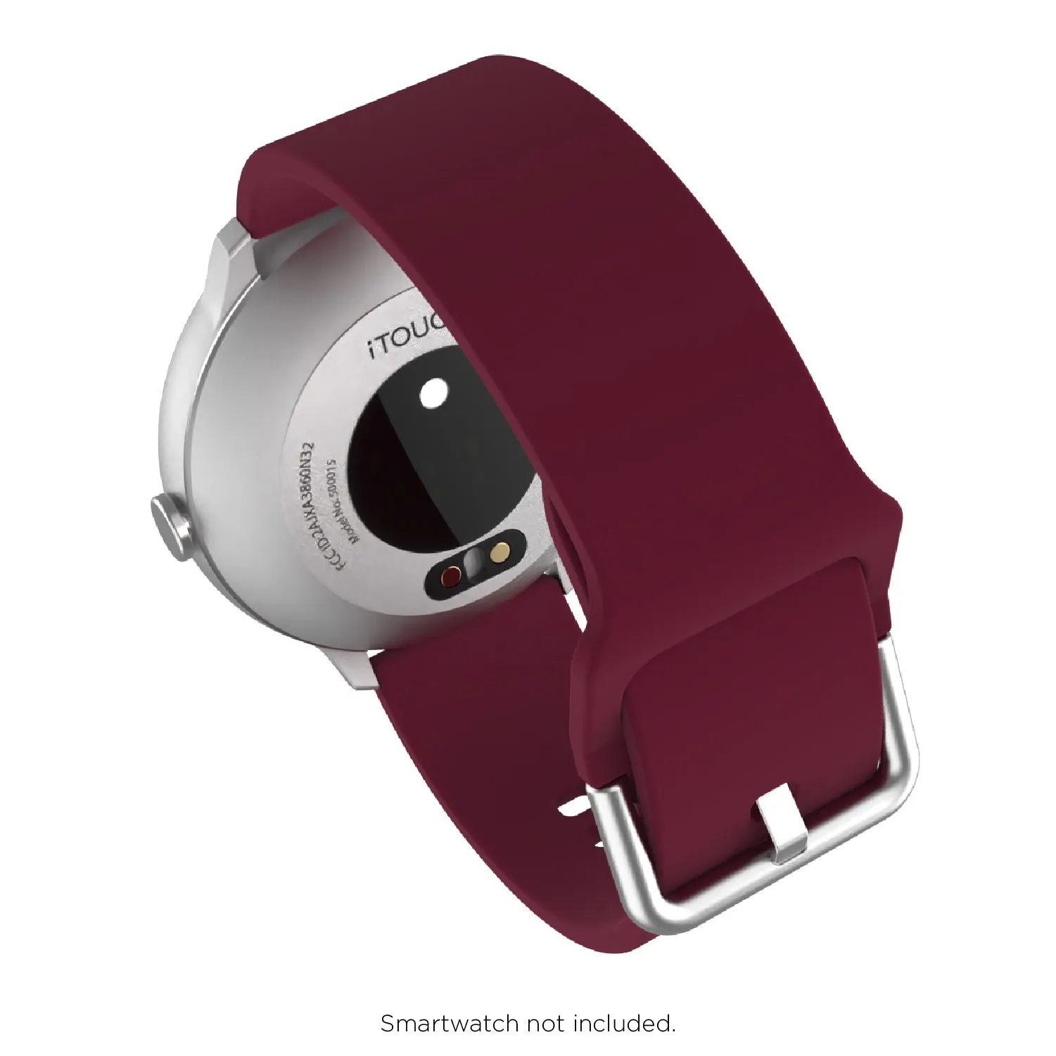 iTouch Air 3 40mm, Sport 3 & Sport Extra Interchangeable Strap: Merlot SIlicone sold by iTouch Wearables product image thumbnail 4