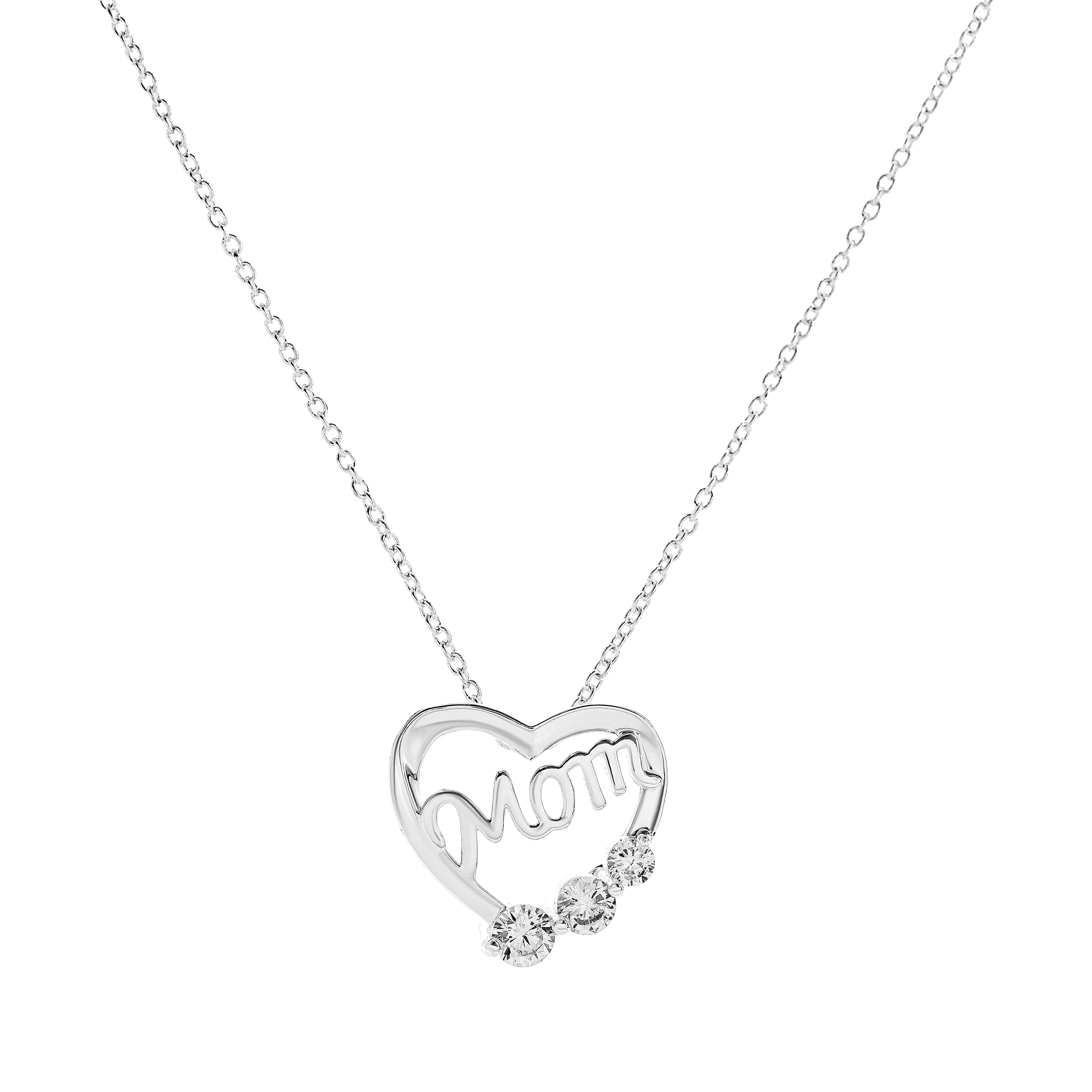 Danecraft Cubic Zirconia Heart Pendant Necklace & Earrings Set sold by iTouch Wearables product image thumbnail 5