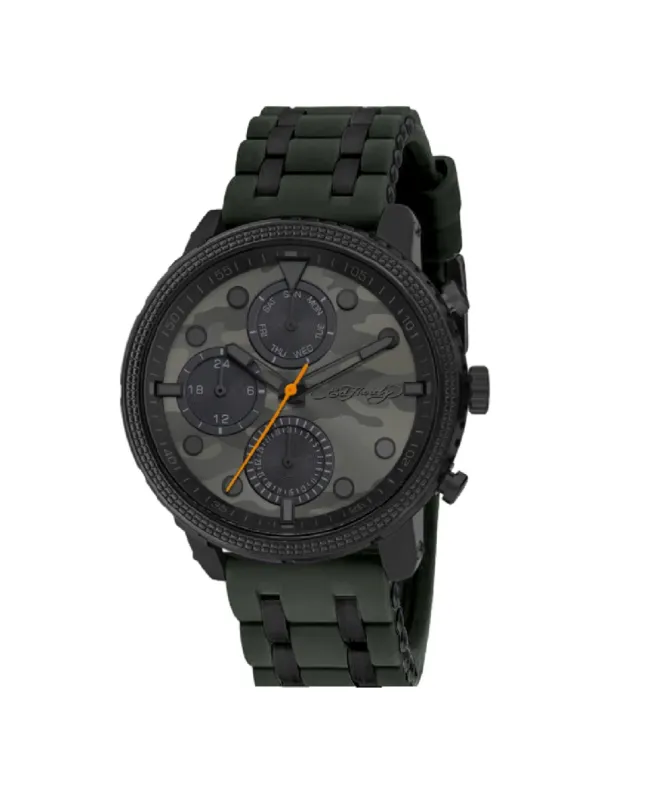 Ed Hardy Men's Two-tone Silicone Strap Watch 48mm sold by iTouch Wearables