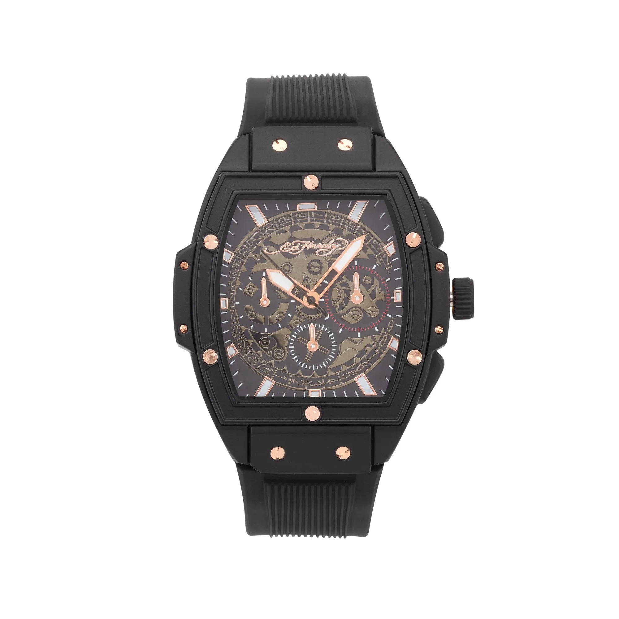Ed Men's Textured Silicone Strap Watch 48mm sold by iTouch Wearables product image thumbnail 4