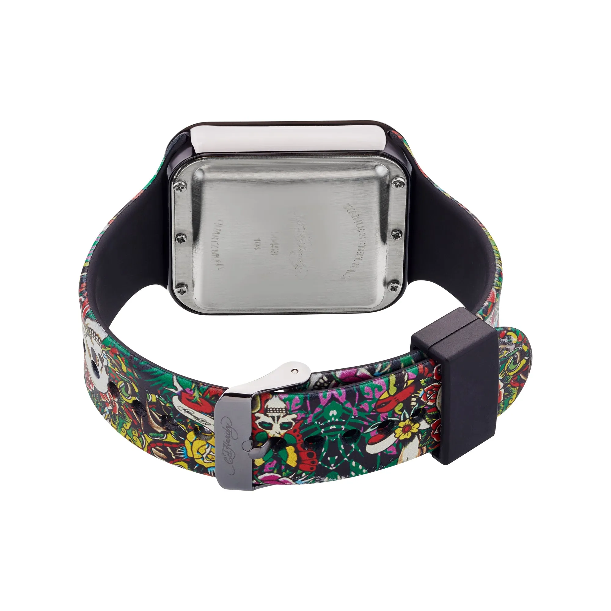 Ed Hardy Men's Multicolor Silicone Strap Watch 45mm sold by iTouch Wearables product image thumbnail 3