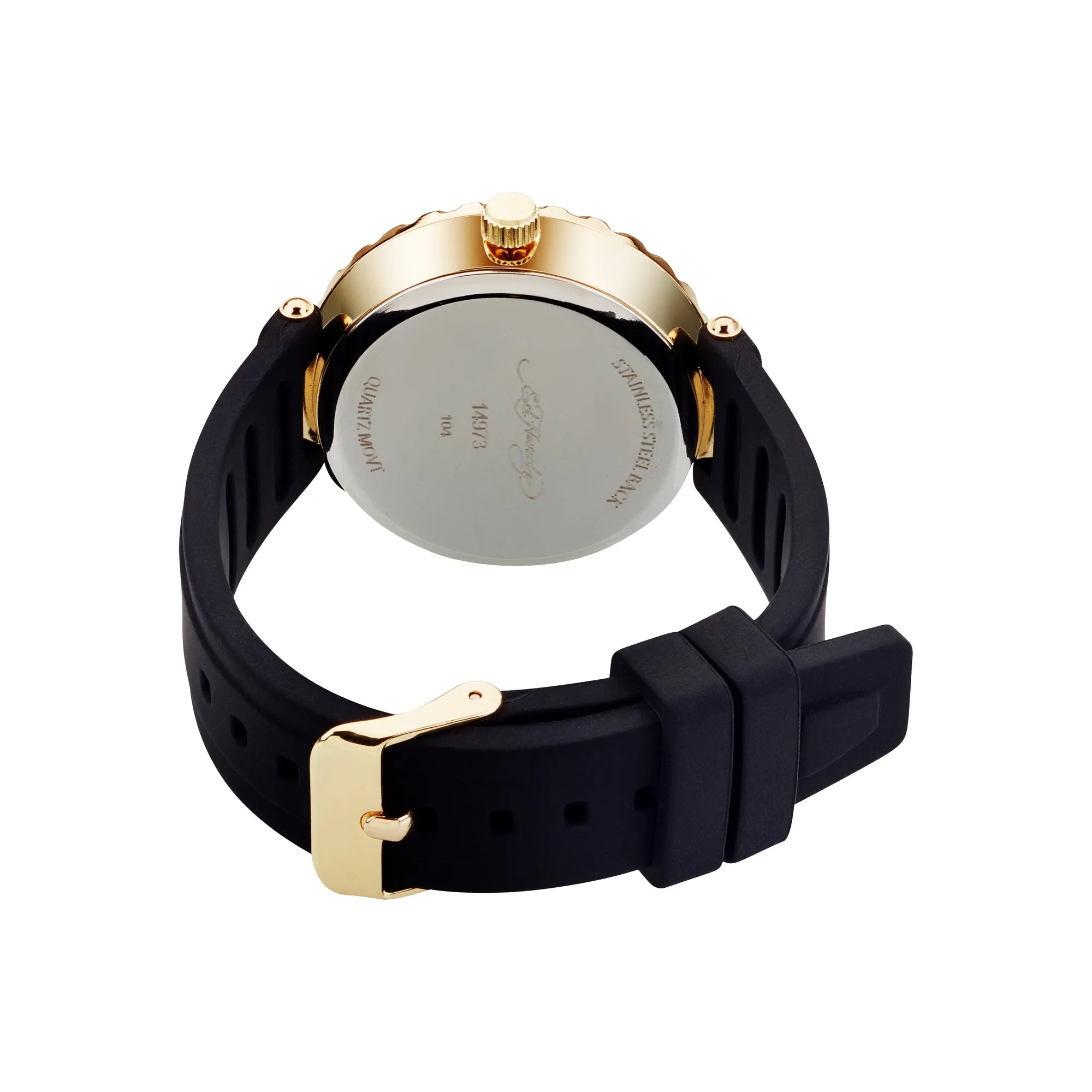 Ed Hardy Ladies Rubber Black/Black Plain Analog Watch sold by iTouch Wearables product image thumbnail 3